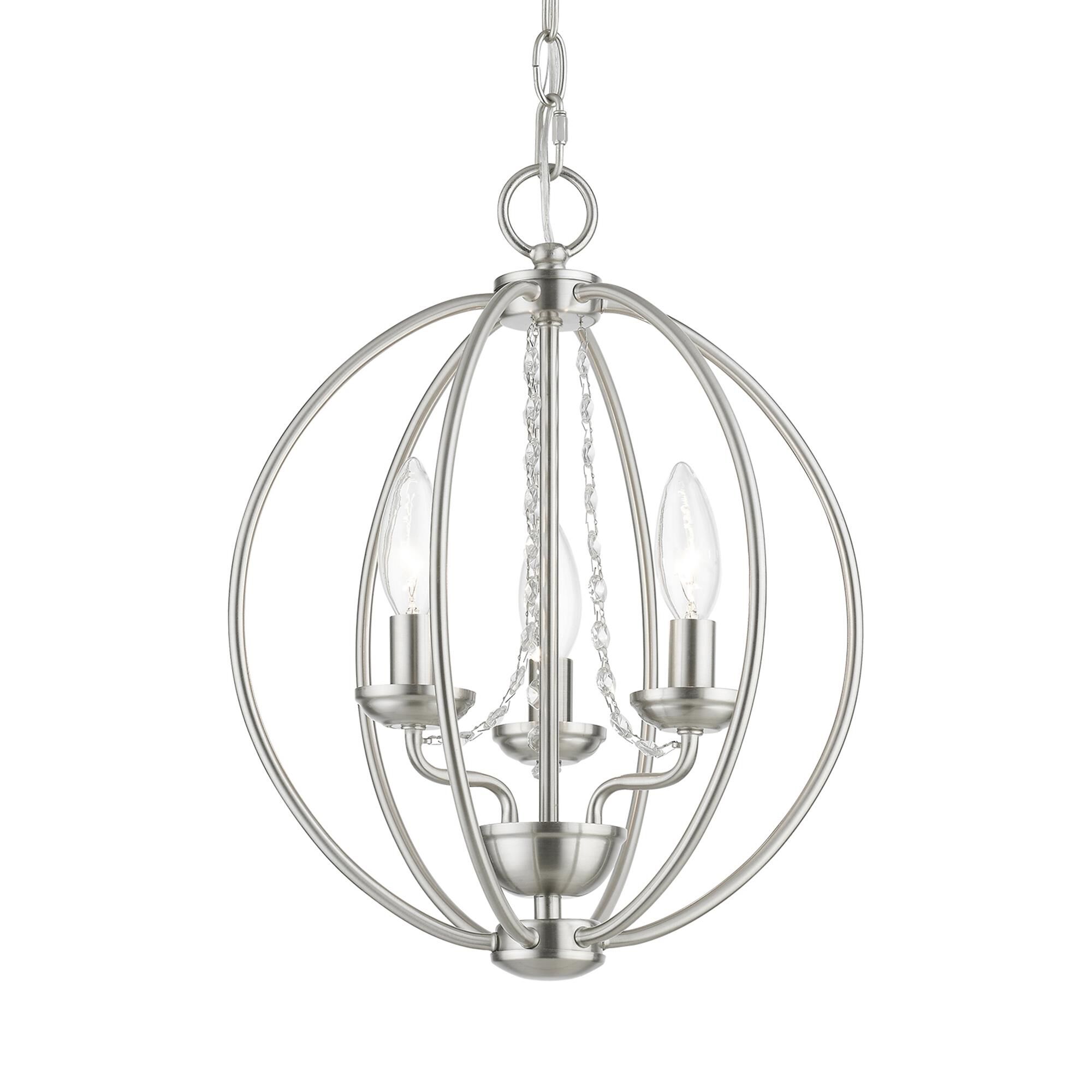 Arabella 12 Inch 3 Light Mini Chandelier by Livex Lighting