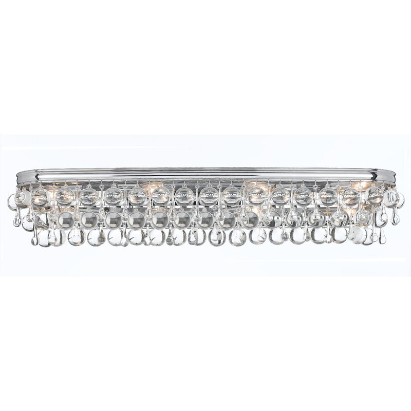 Calypso 33 Inch 8 Light Bath Vanity Light by Crystorama