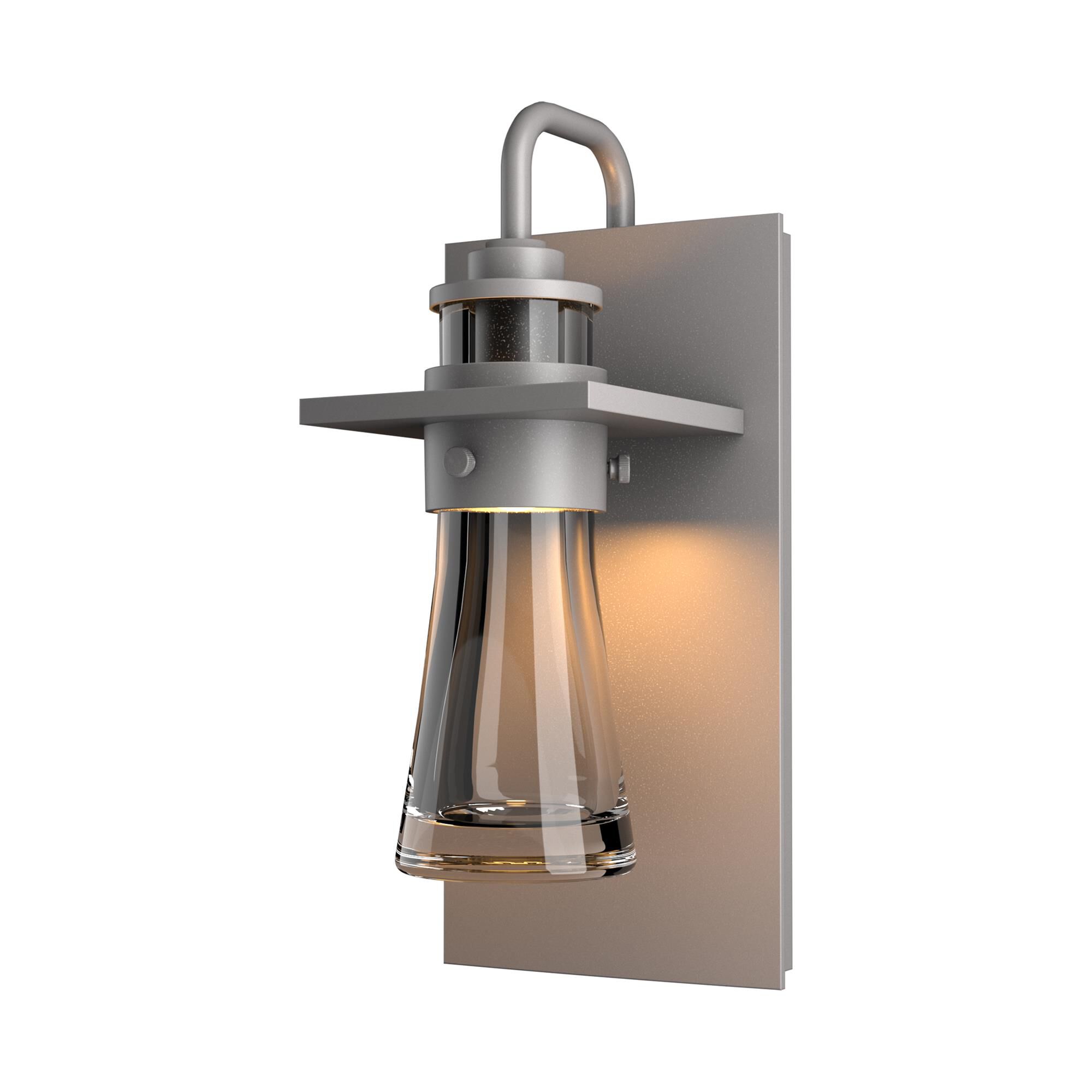 Shown in Coastal Burnished Steel finish and Clear  glass