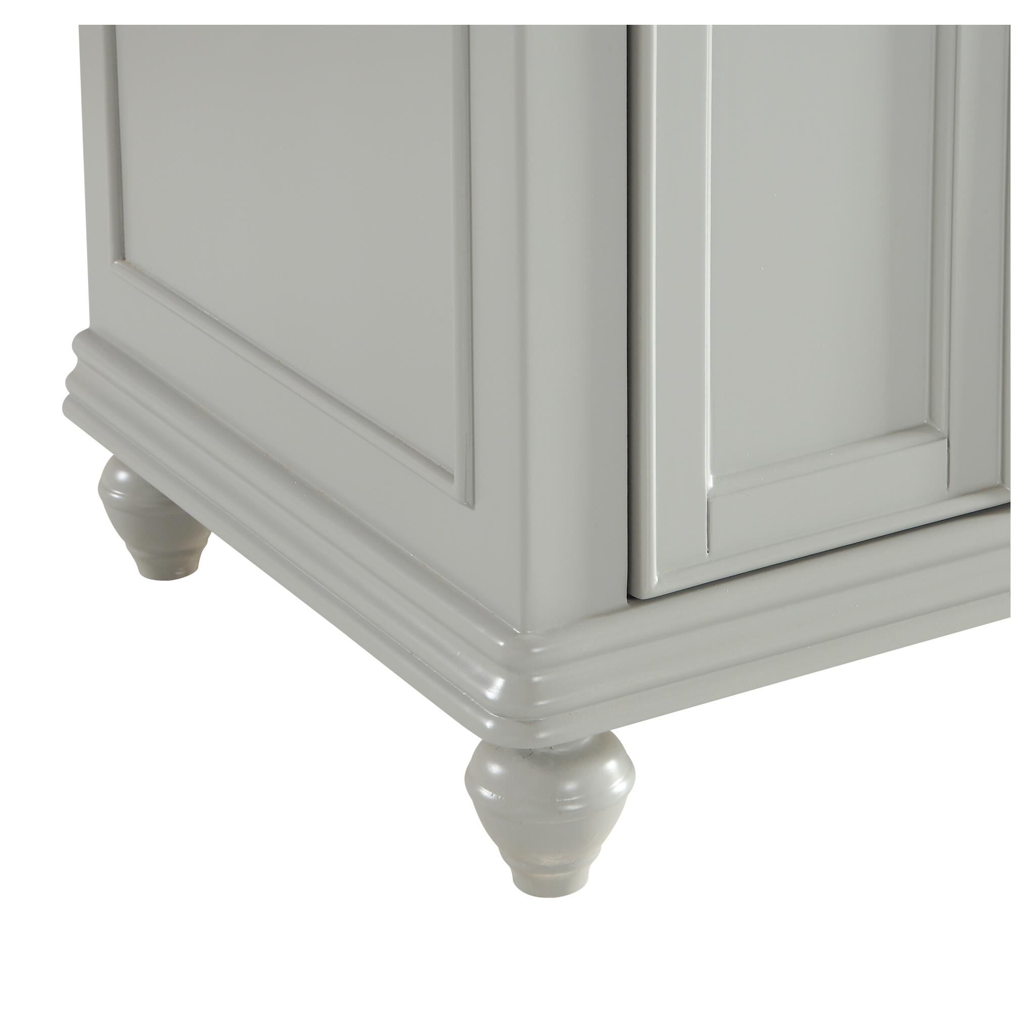 Shown in Light Grey finish