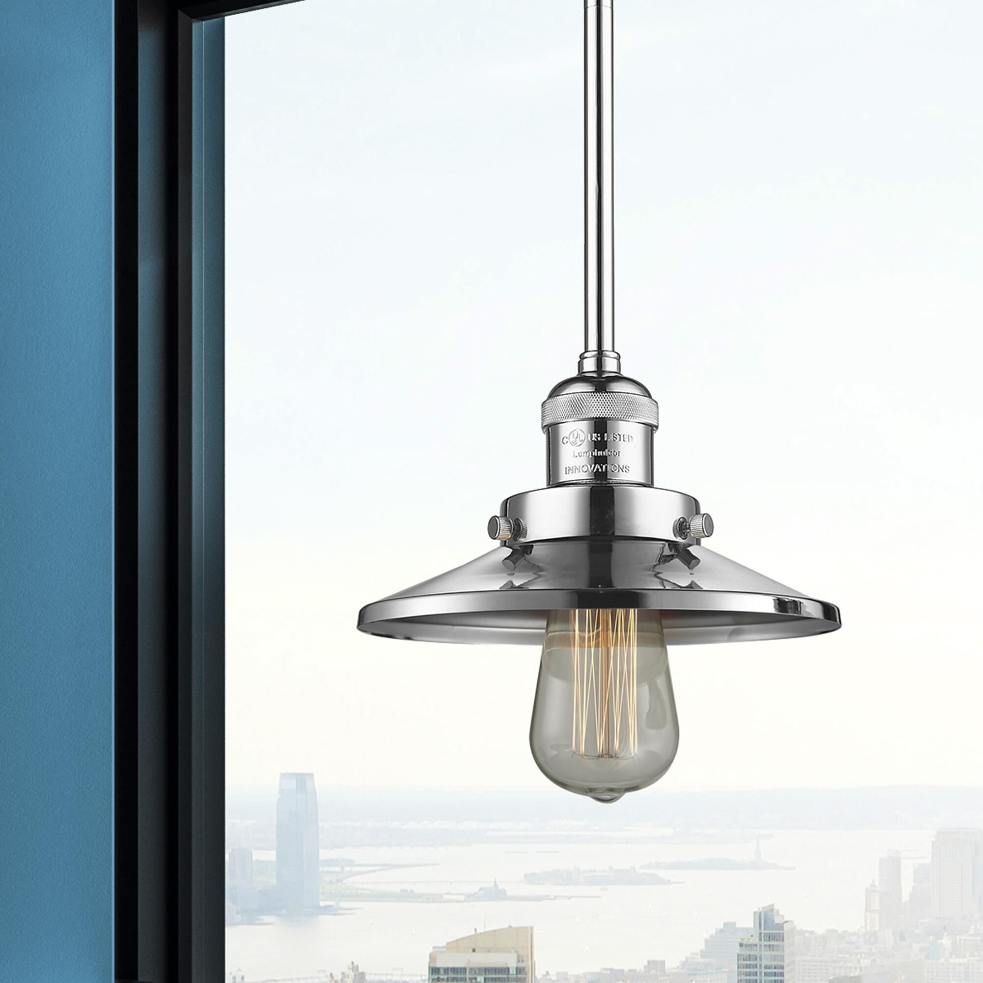 Shown in Polished Chrome finish and Stem accent