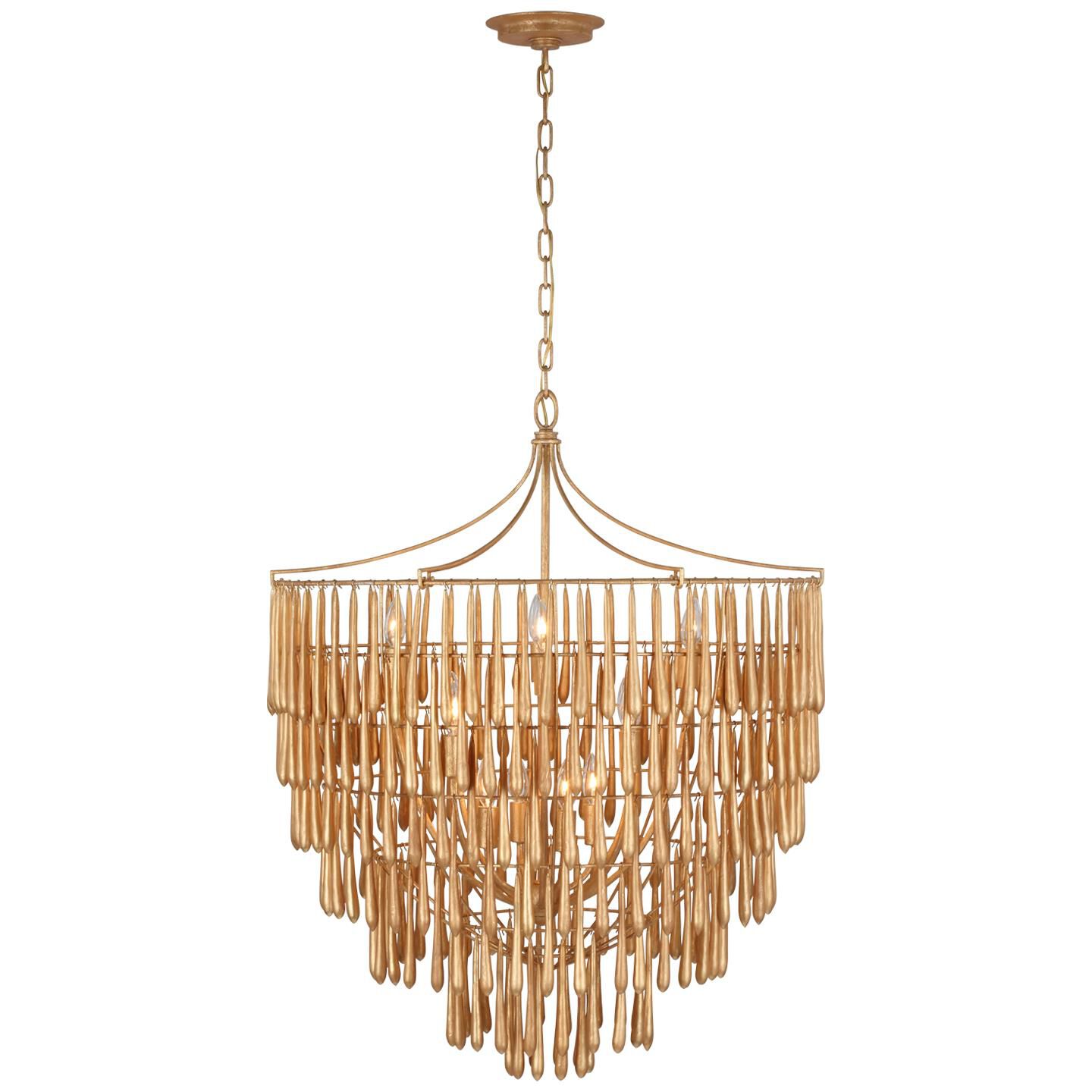 Shown in Antique Gold Leaf finish and No Option shade