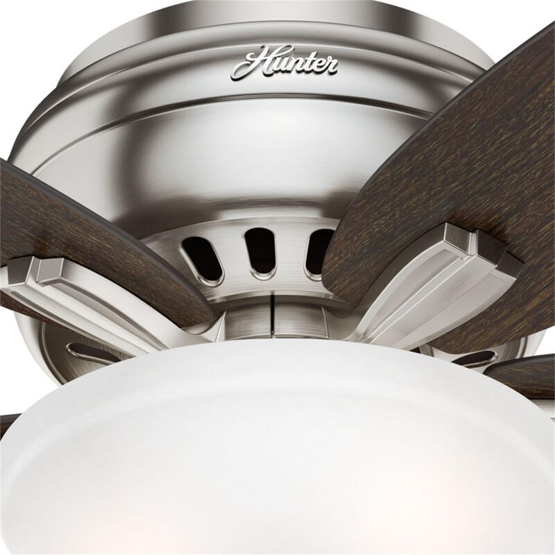 Newsome 42 Inch Flush Mount Fan with Light Kit by Hunter Fan