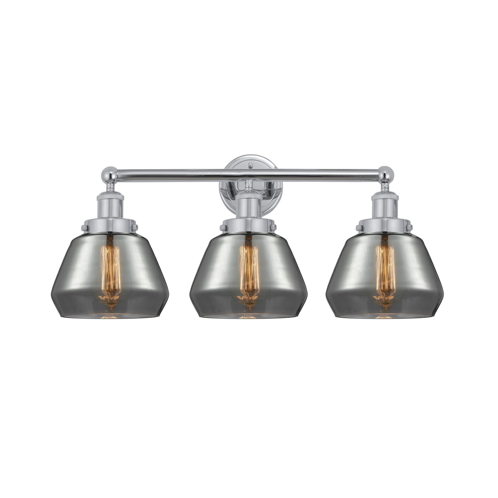 Shown in Polished Chrome, Plated Smoke finish and Plated Smoke glass and Plated Smoke Glass shade