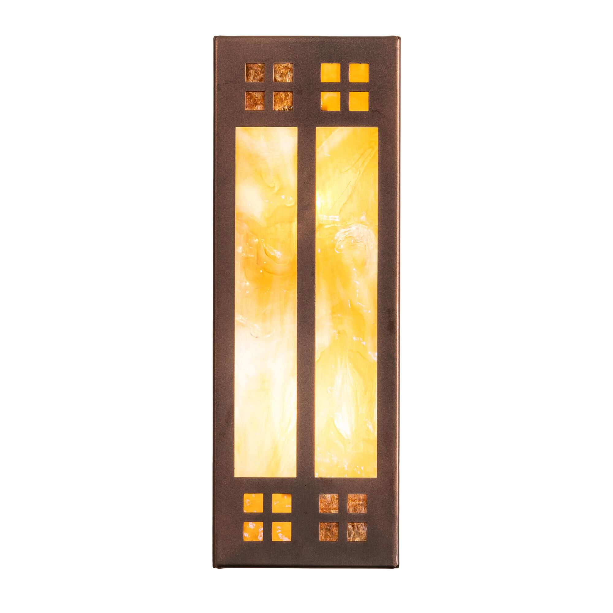 Prairie Loft 14 Inch Tall 2 Light LED Outdoor Wall Light by Meyda Lighting