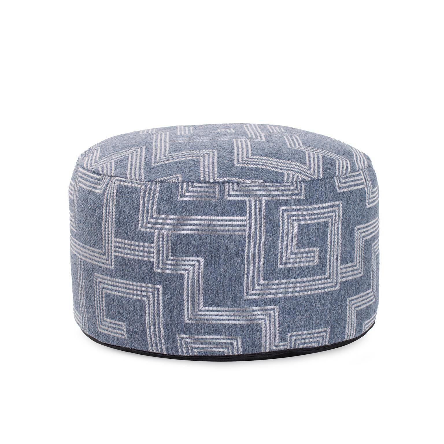 The Syros Pouf Ottoman by Howard Elliott Collection