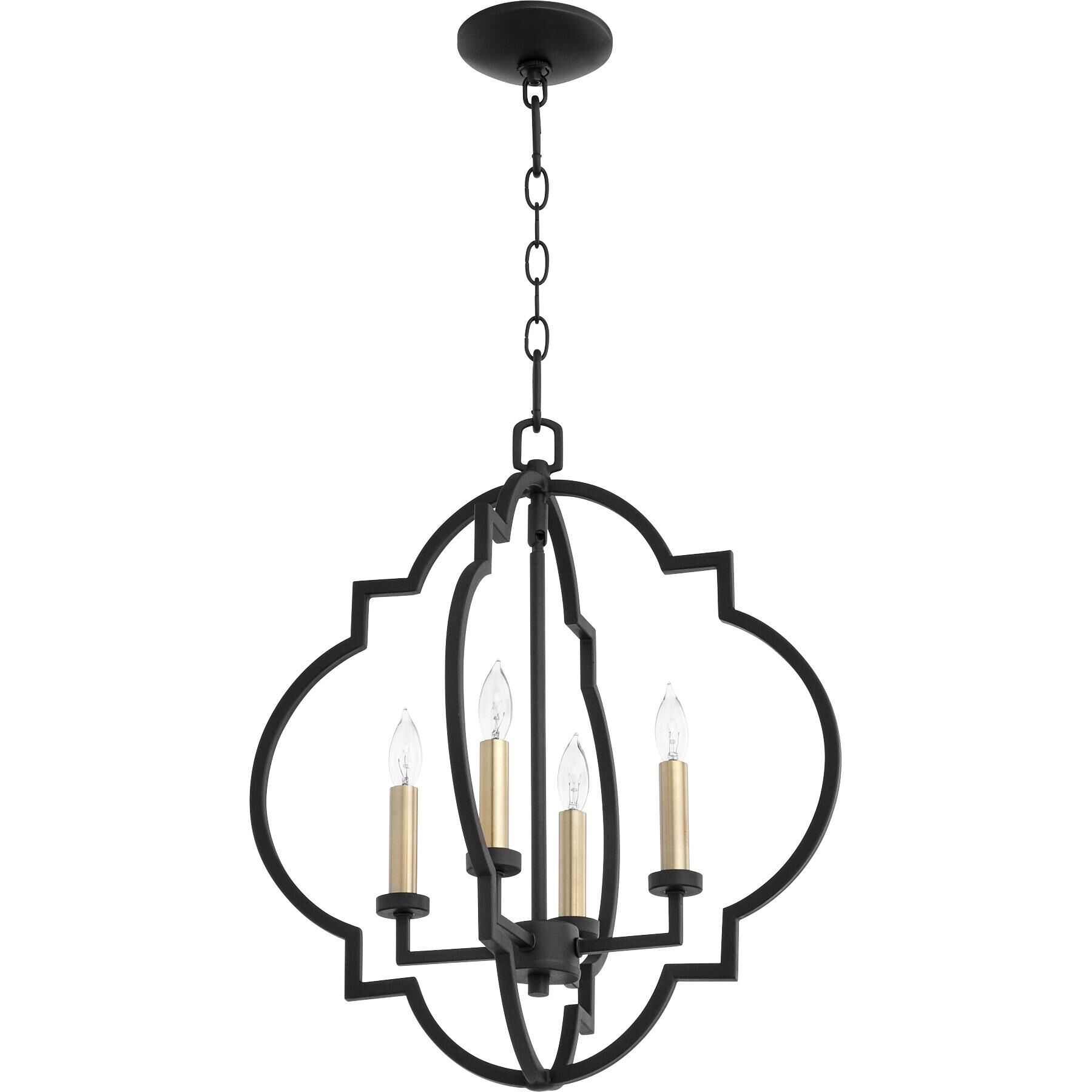 Dublin 18 Inch 4 Light Mini Chandelier by Quorum International