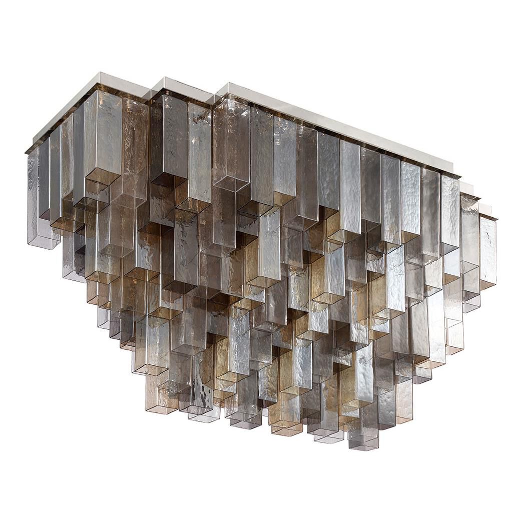 Shown in Chrome finish and Mixed glass