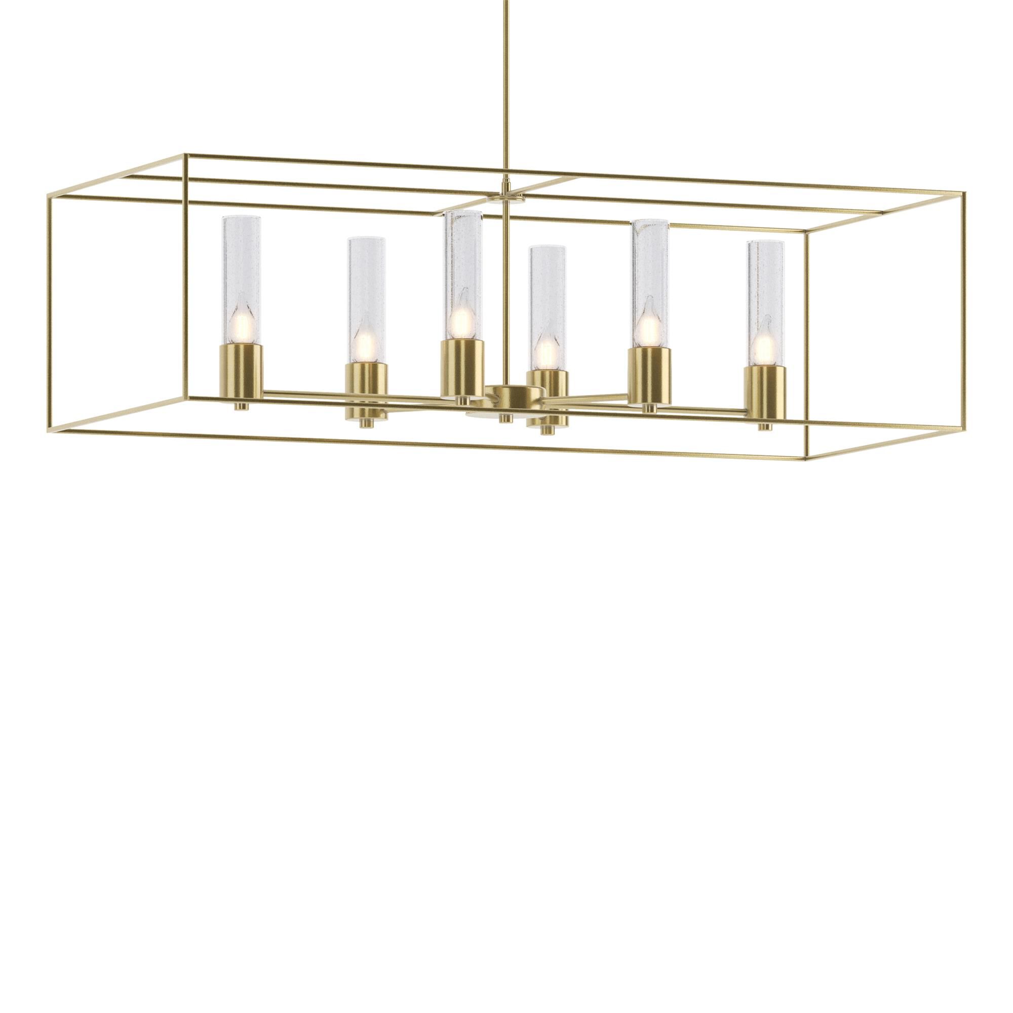Shown in Modern Brass finish and Clear glass and Modern Brass accent