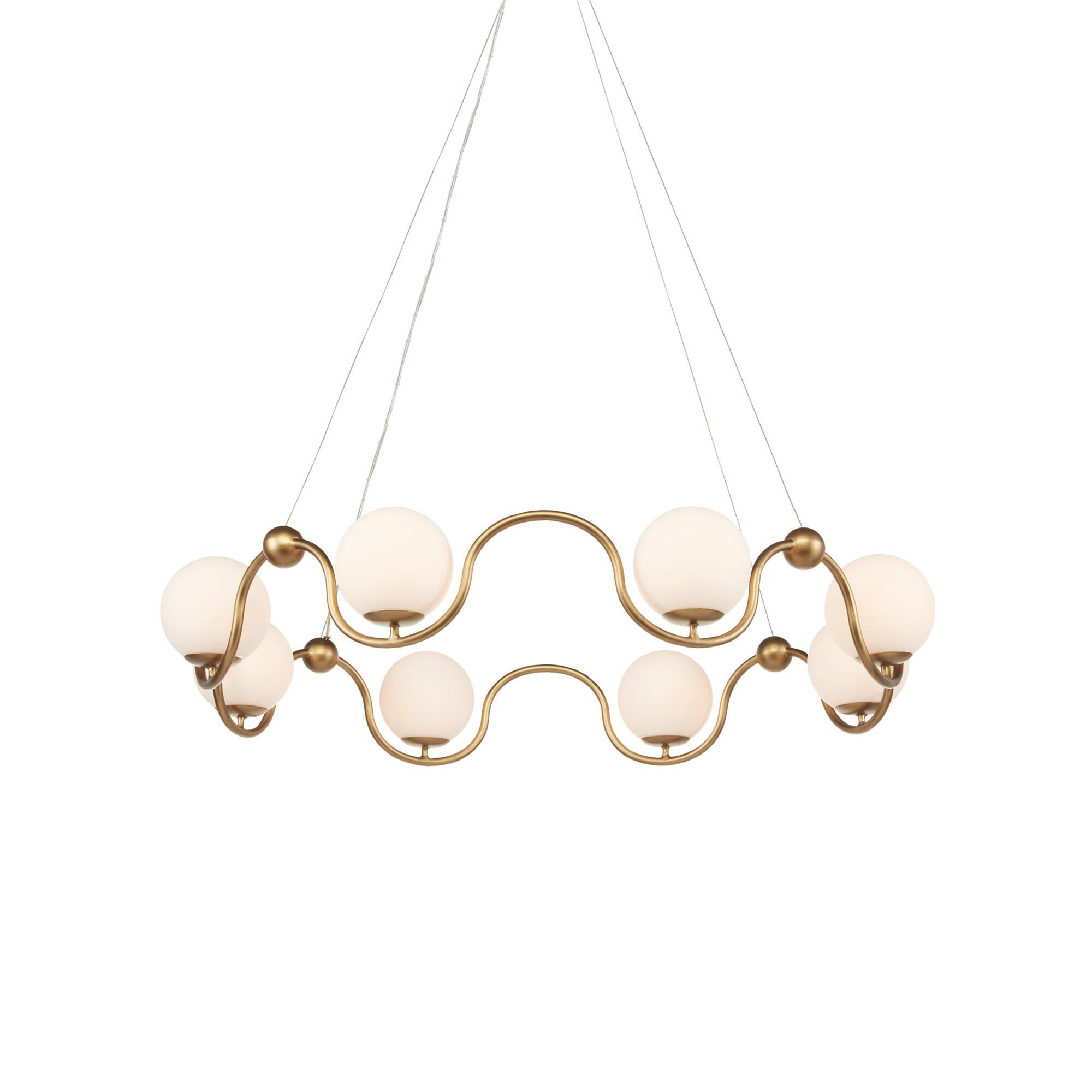 Shown in Antique Brass/White finish