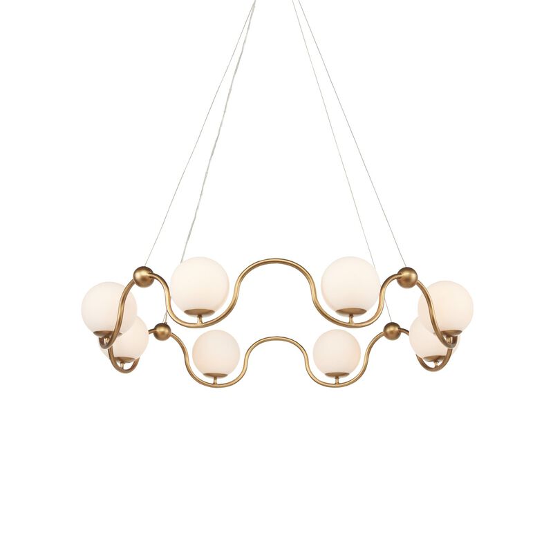 Equilibrium 38 Inch 8 Light Chandelier by Currey and Company