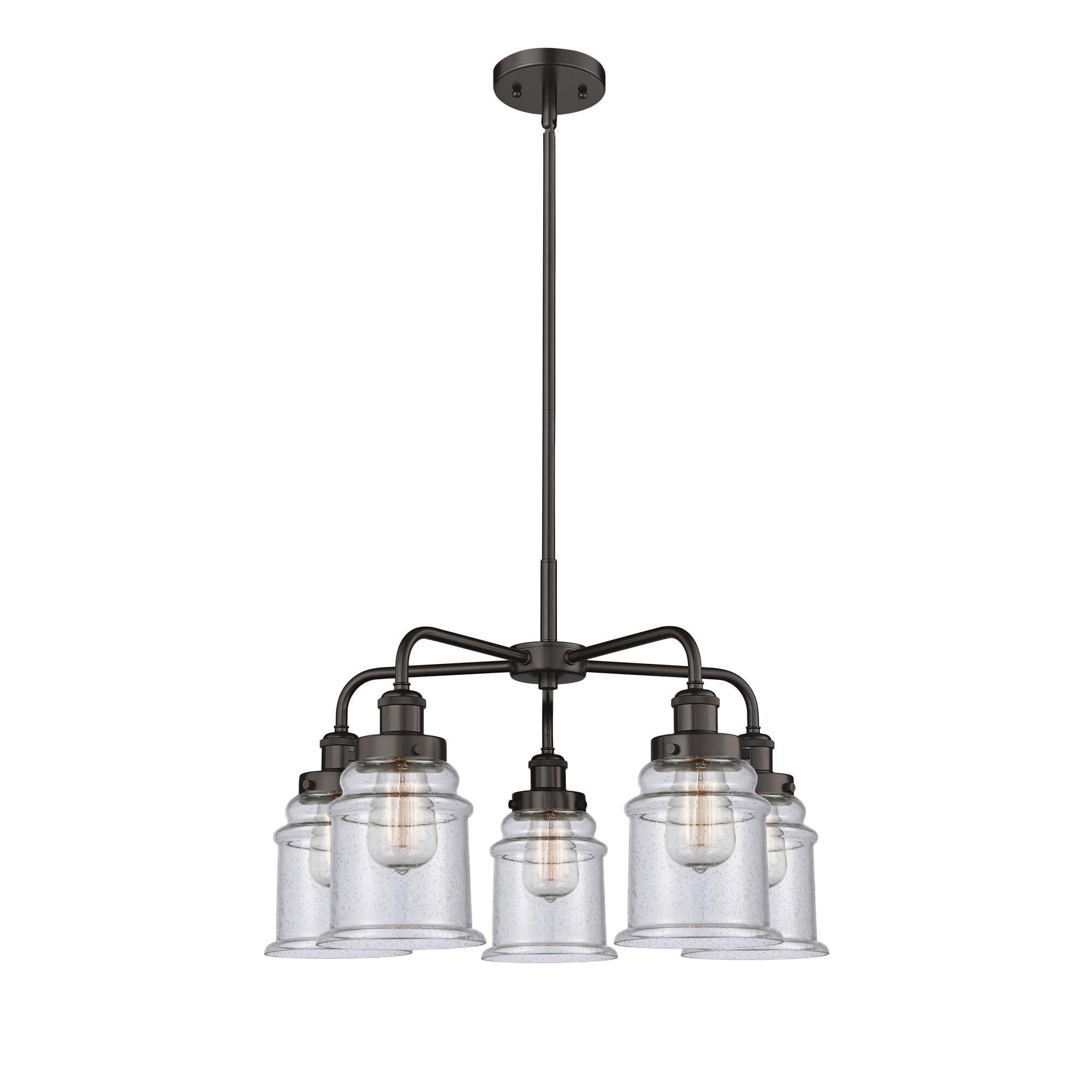 Shown in Oil Rubbed Bronze finish and Seedy glass