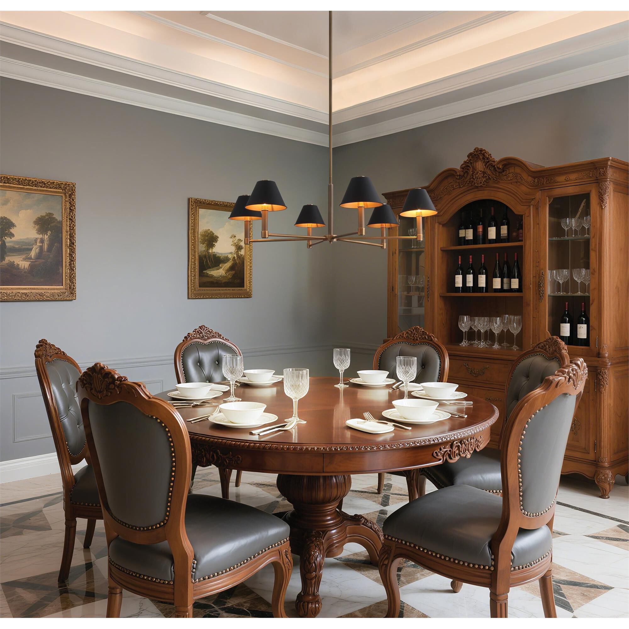 Mcgill 40 Inch Chandelier by Eglo Lighting