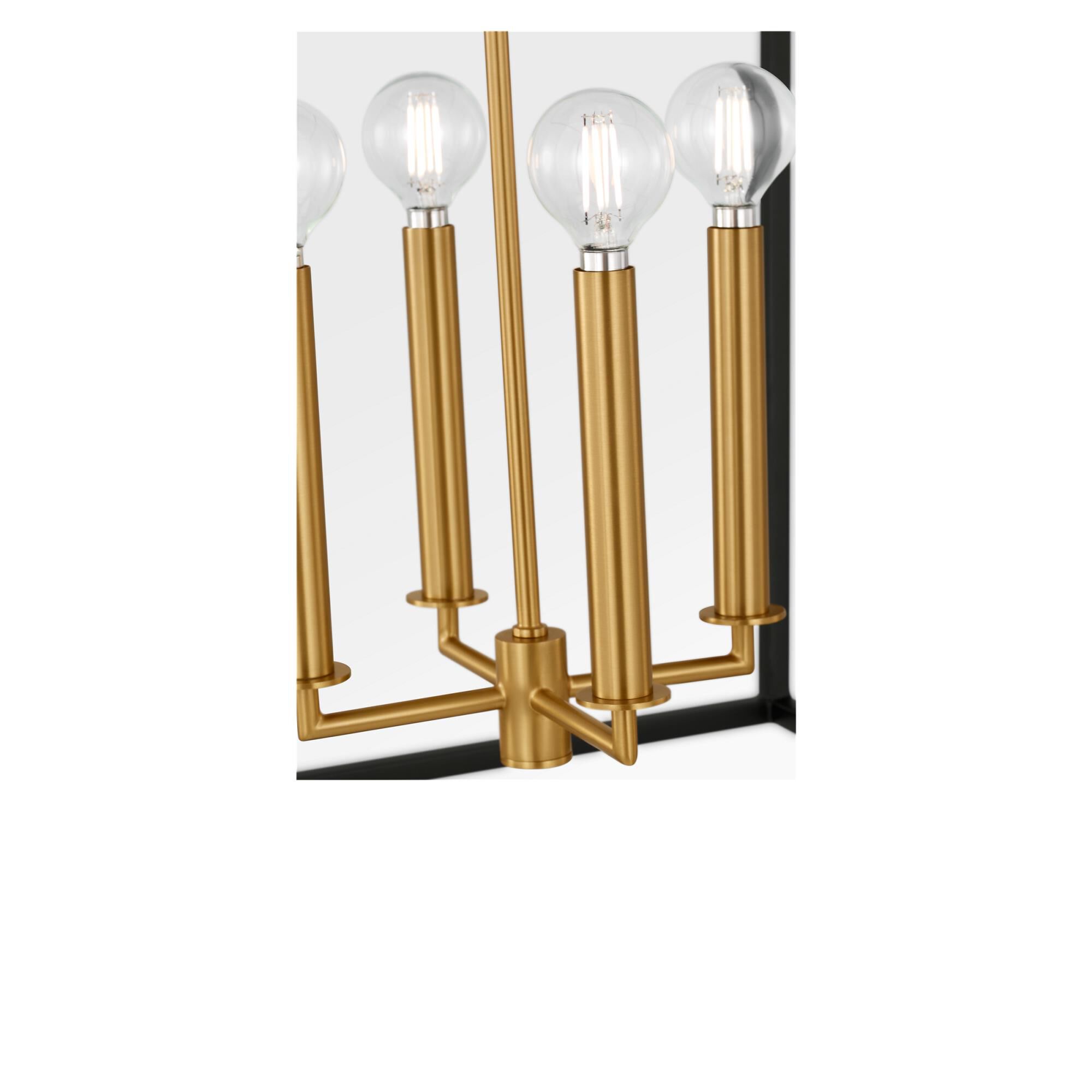 Shown in Midnight Black and Burnished Brass finish