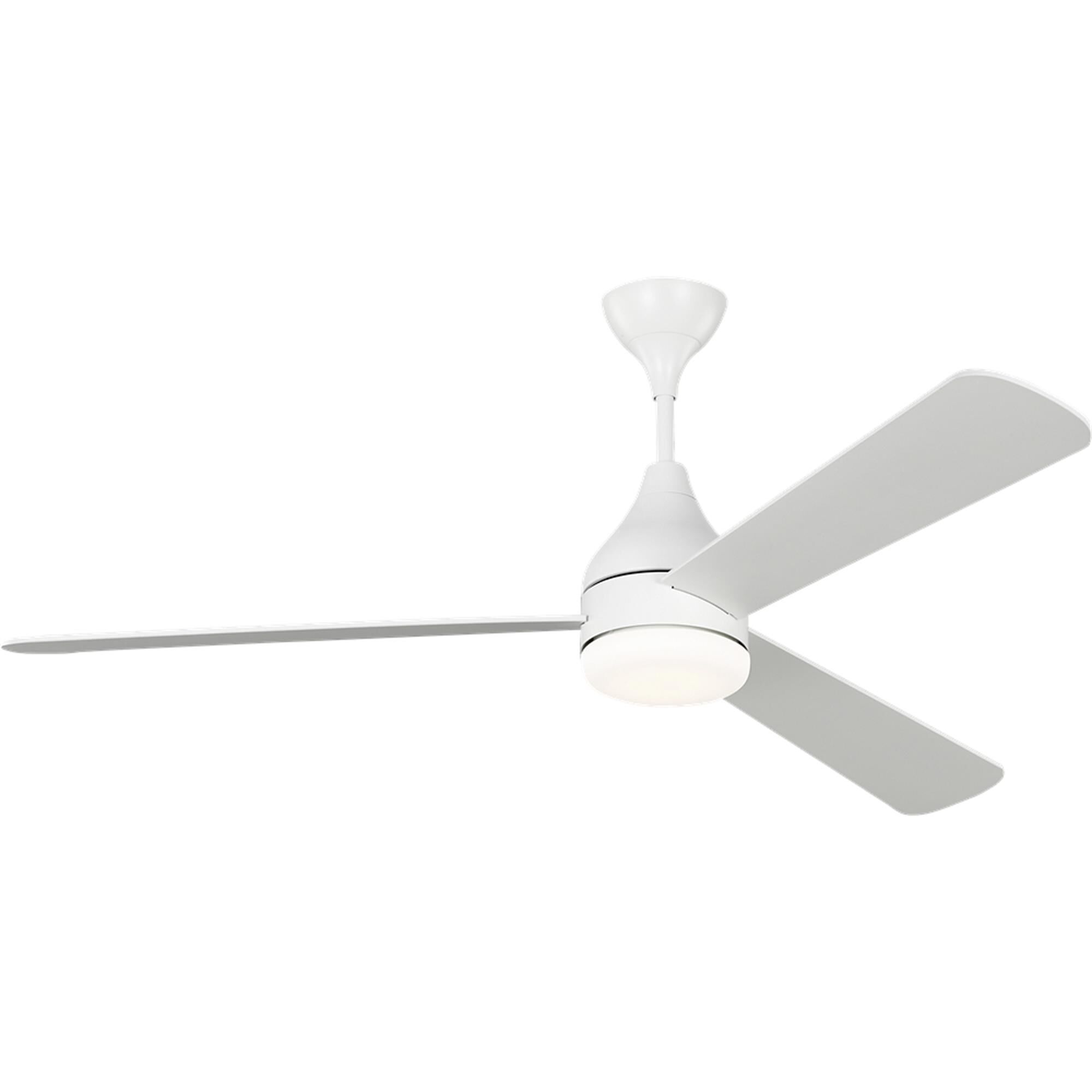 Shown in Matte White finish and Matte Opal glass
