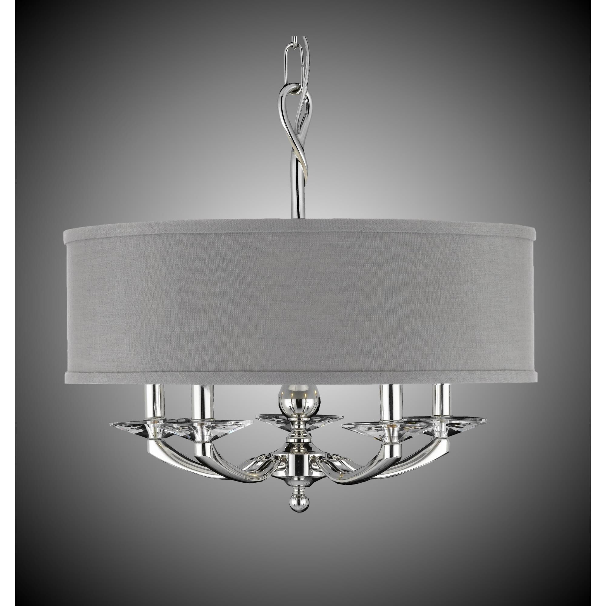 Kensington 5 Light Mini Chandelier by American Brass and Crystal