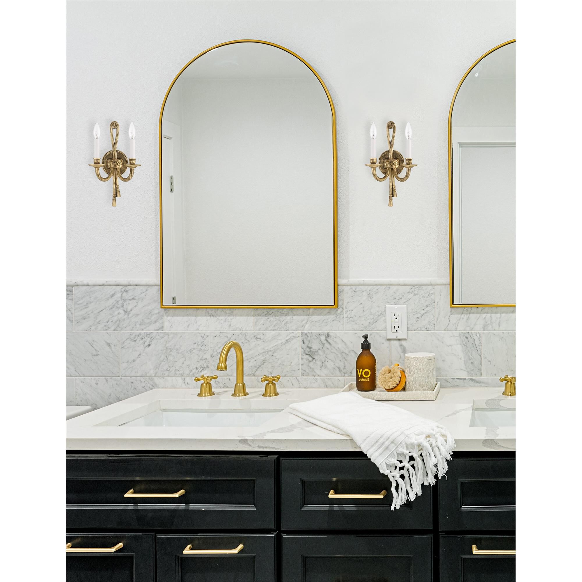 Shown in Olde Brass finish