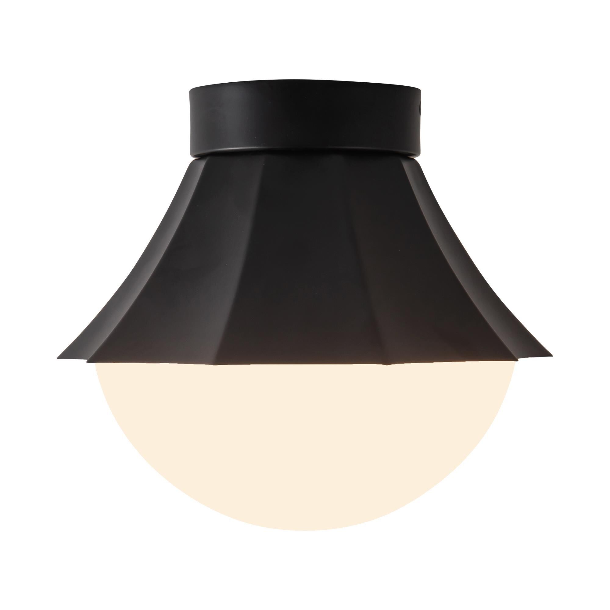 Shown in Matte Black finish and Matte Opal glass