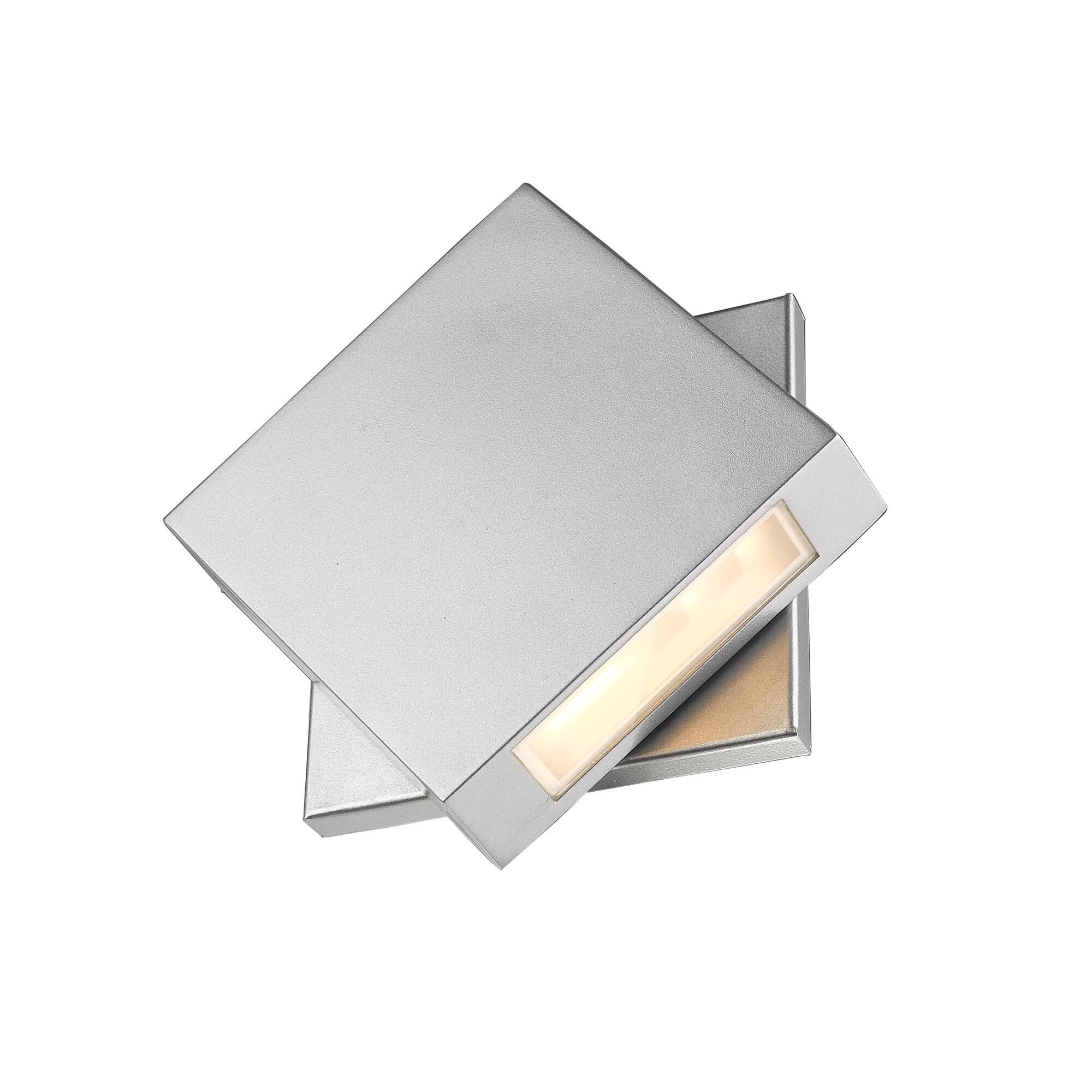 Shown in Silver finish and Glass shade