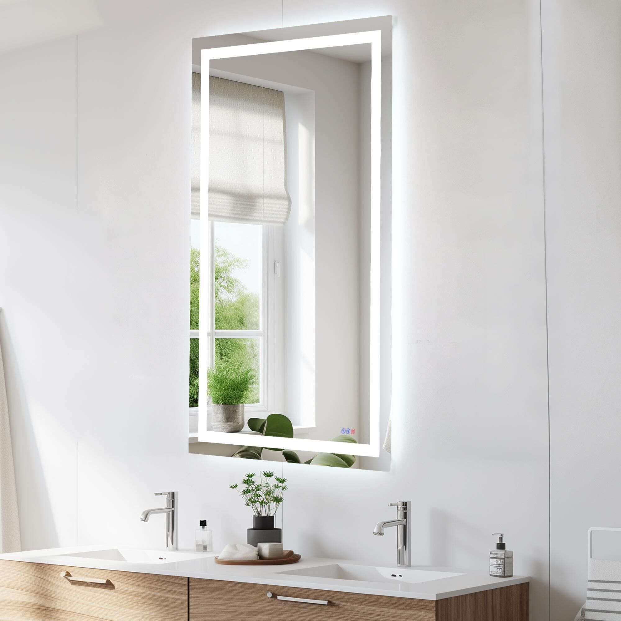 Riven 72 Inch LED Lighted Mirror by Elegant Dcor