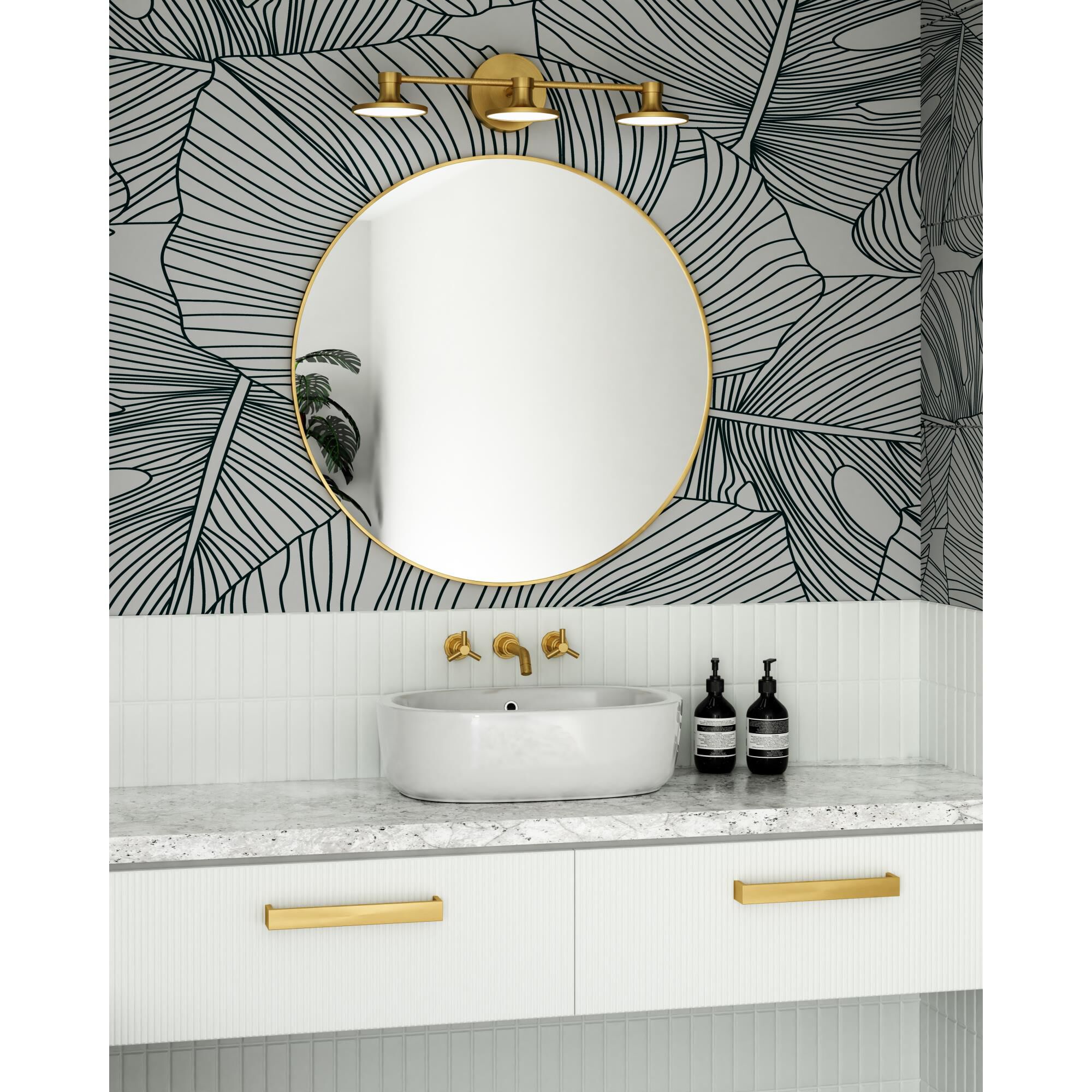 Alan Pepin Issa 21 Inch Bath Vanity Light by Alora Mood