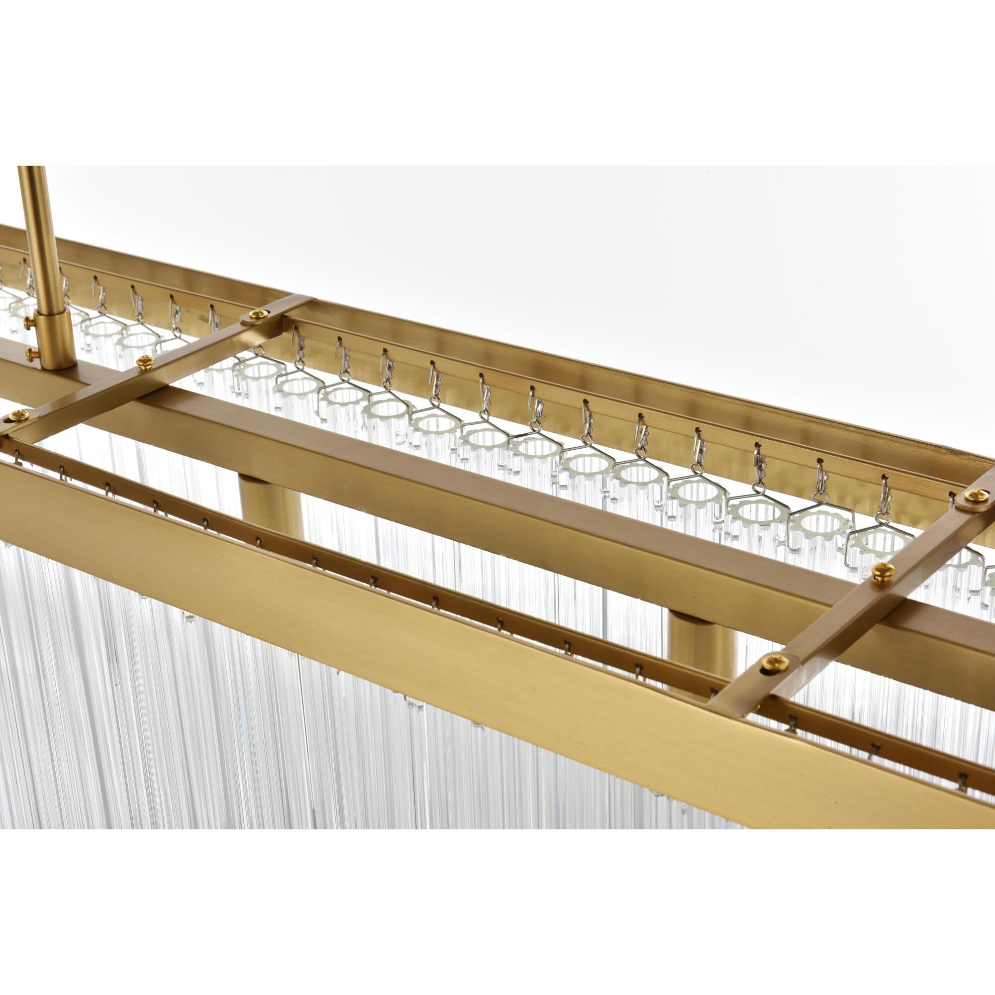 Shown in Satin Gold  finish and Rc crystal and Clear glass