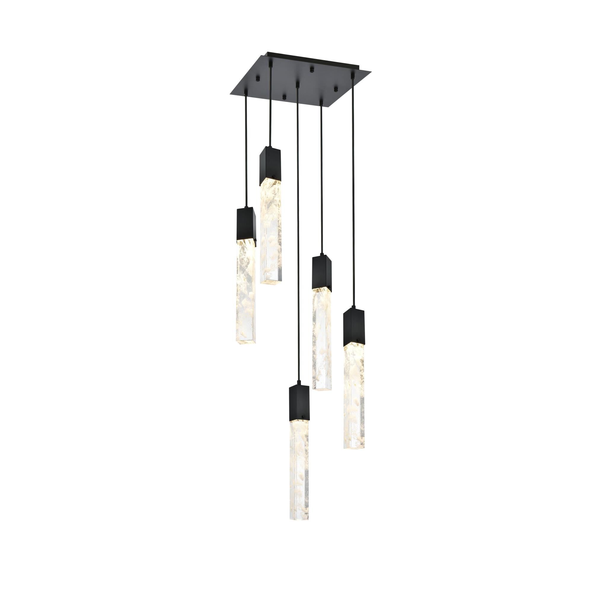 Aurora 16 Inch Multi Light Pendant by Elegant Lighting