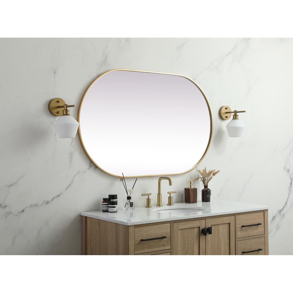 Asha 48 Inch Decorative Mirror by Elegant Decor