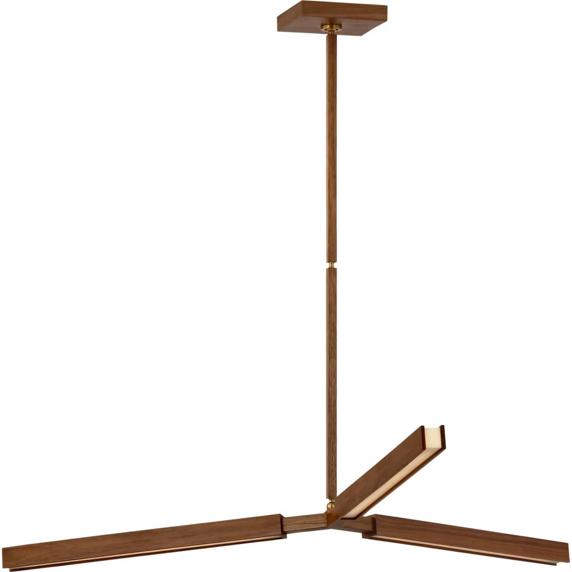Shown in Natural Walnut finish and Linen shade