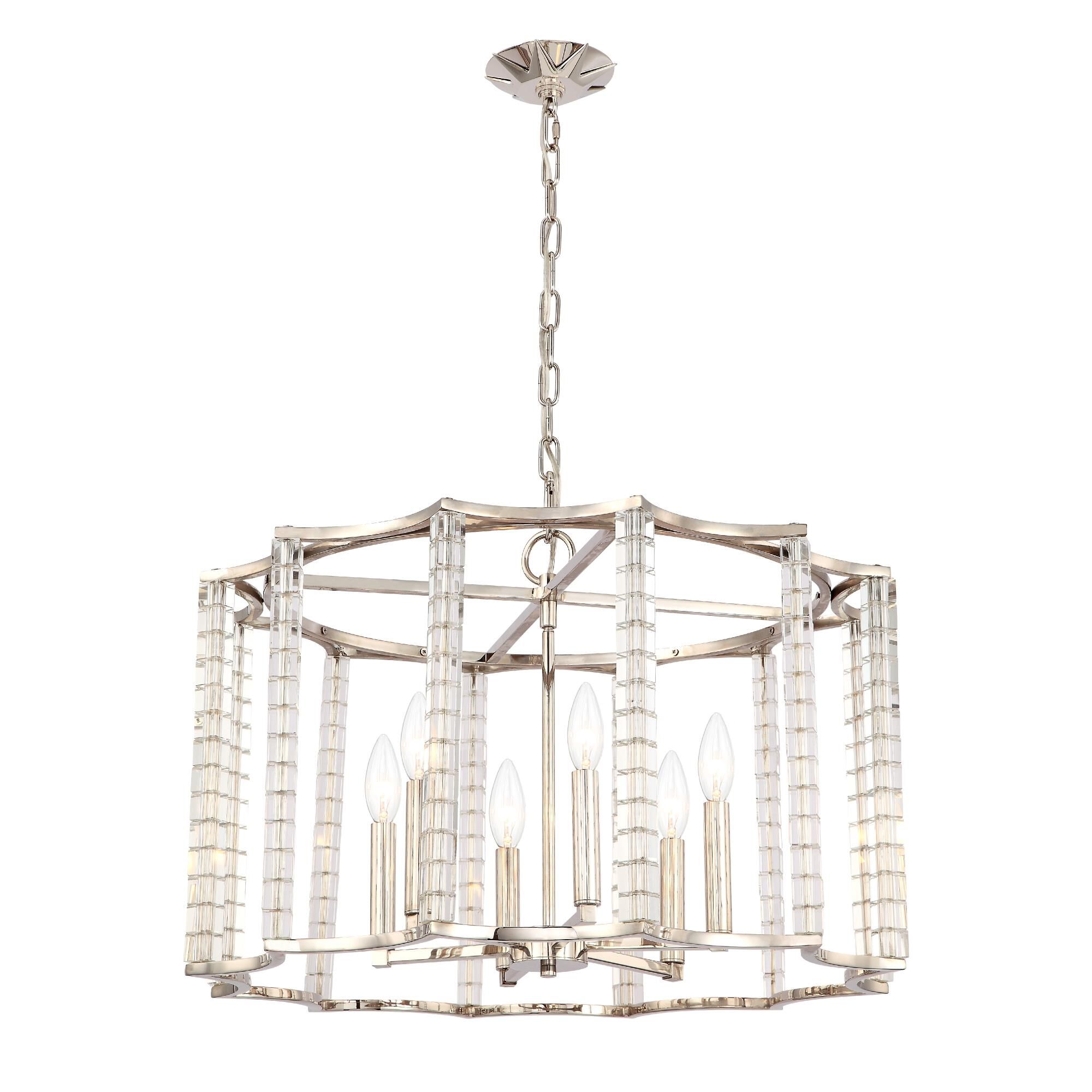 Carson 28 Inch 6 Light Chandelier by Crystorama