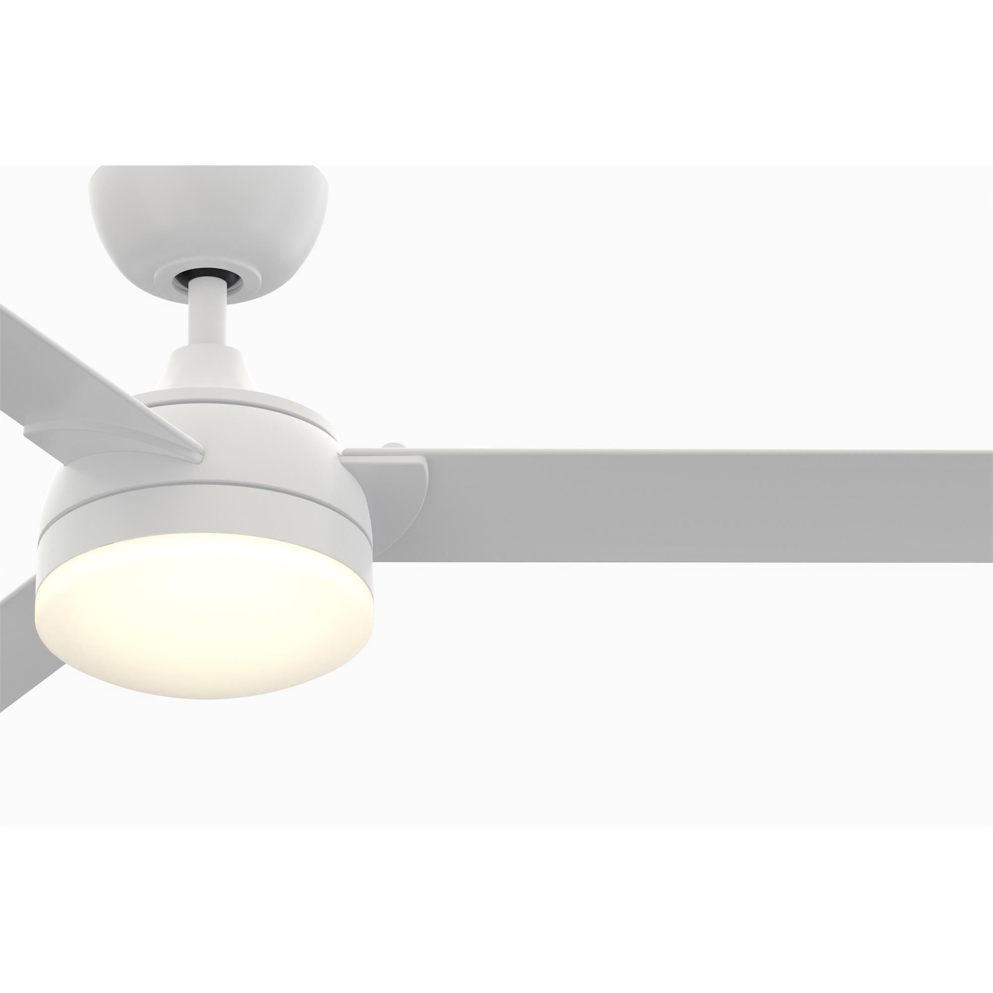 Shown in Matte White finish and Opal Frosted glass