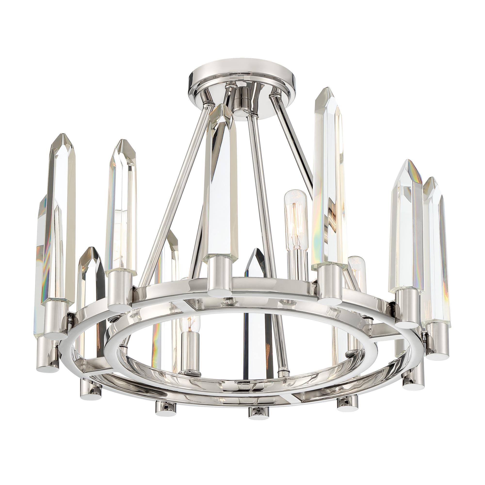 Watson 18 Inch Semi Flush Mount by Crystorama