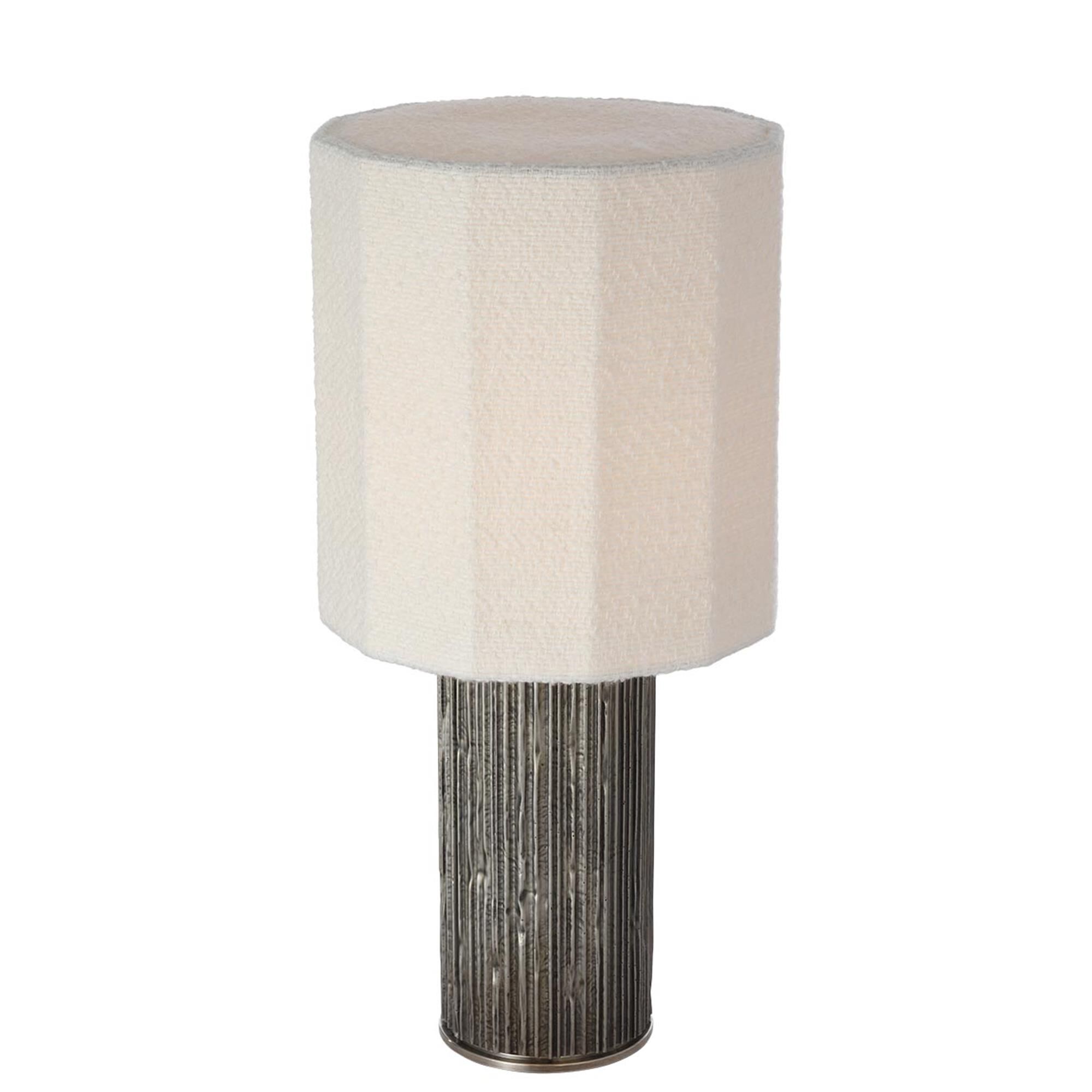 Shown in Ridged Graphite finish and Decorative Boucle shade