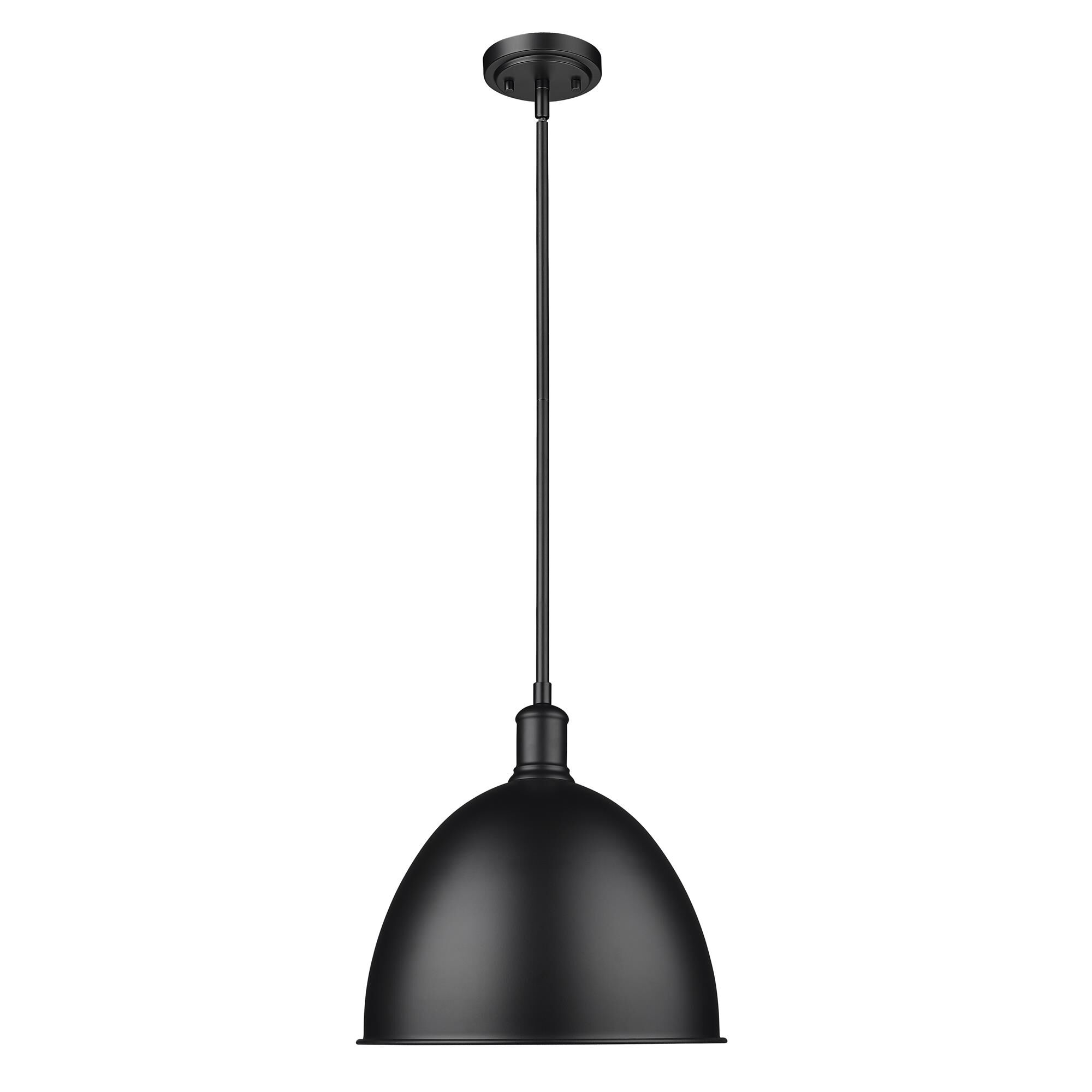 Shown in Matte Black finish and Matte Black shade