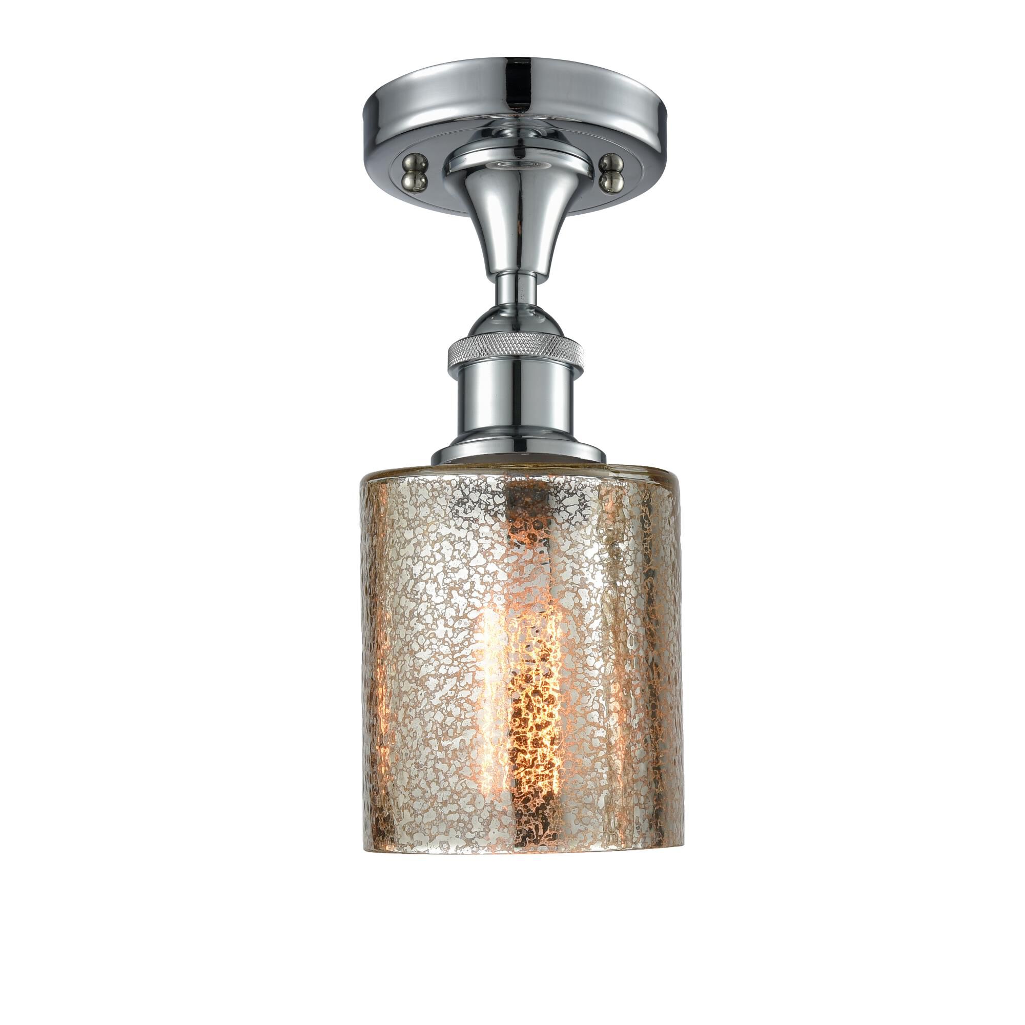 Shown in Polished Chrome finish and Mercury glass