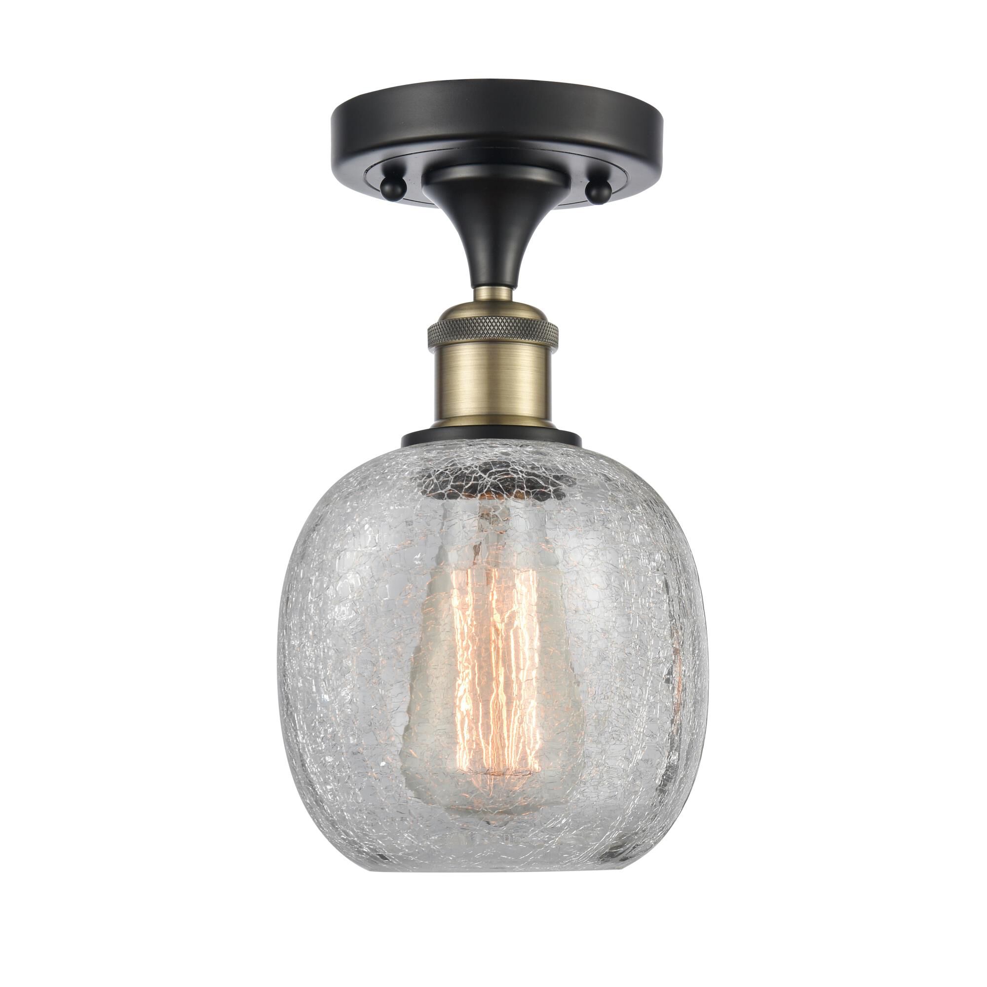Shown in Black Antique Brass finish and Sphere glass and Glass shade