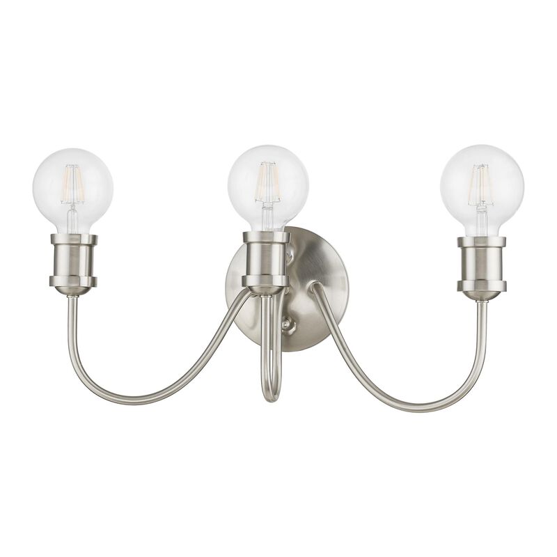 Lansdale 19 Inch 3 Light Bath Vanity Light by Livex Lighting
