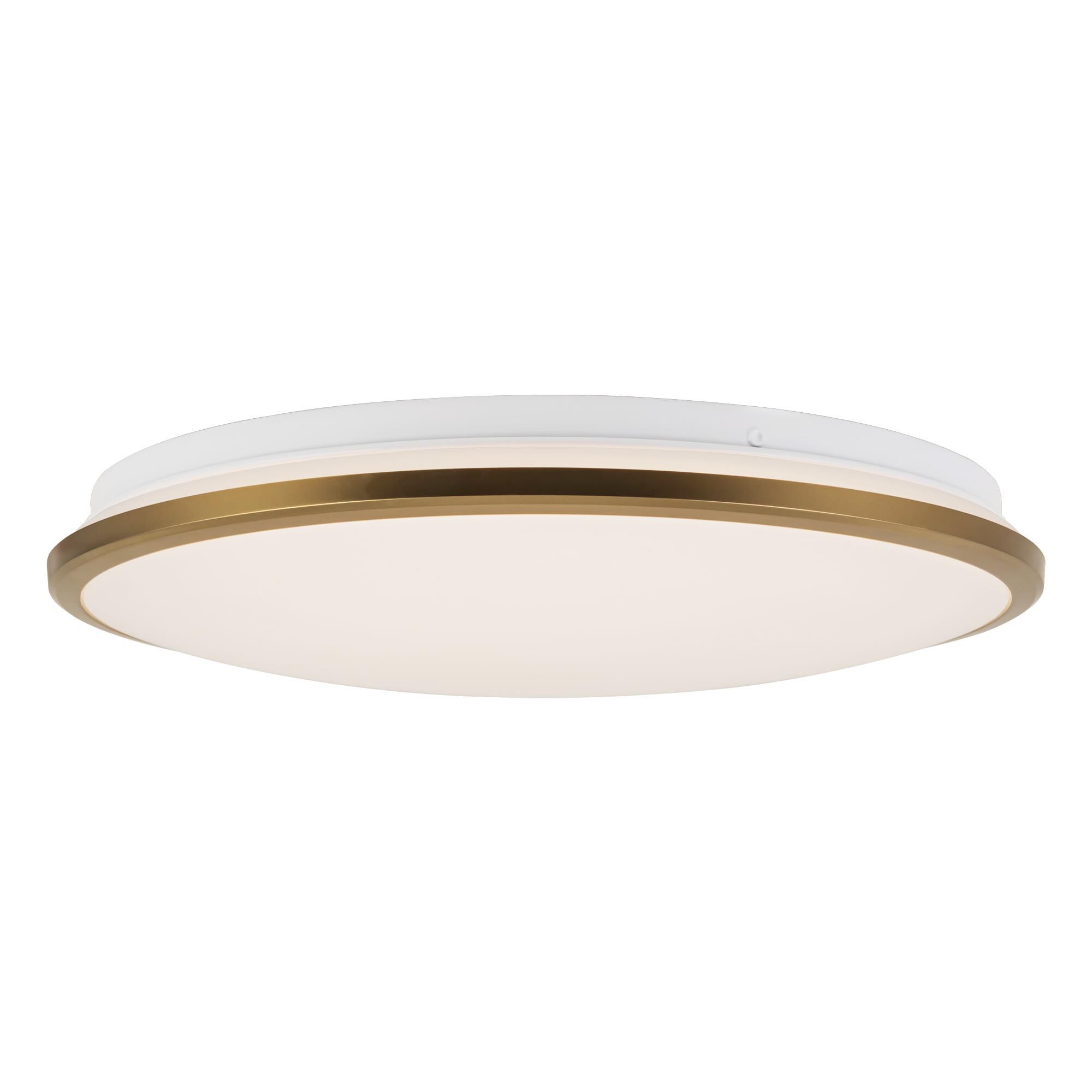 Shown in Brushed Gold finish and Frosted Acrylic Diffuser glass