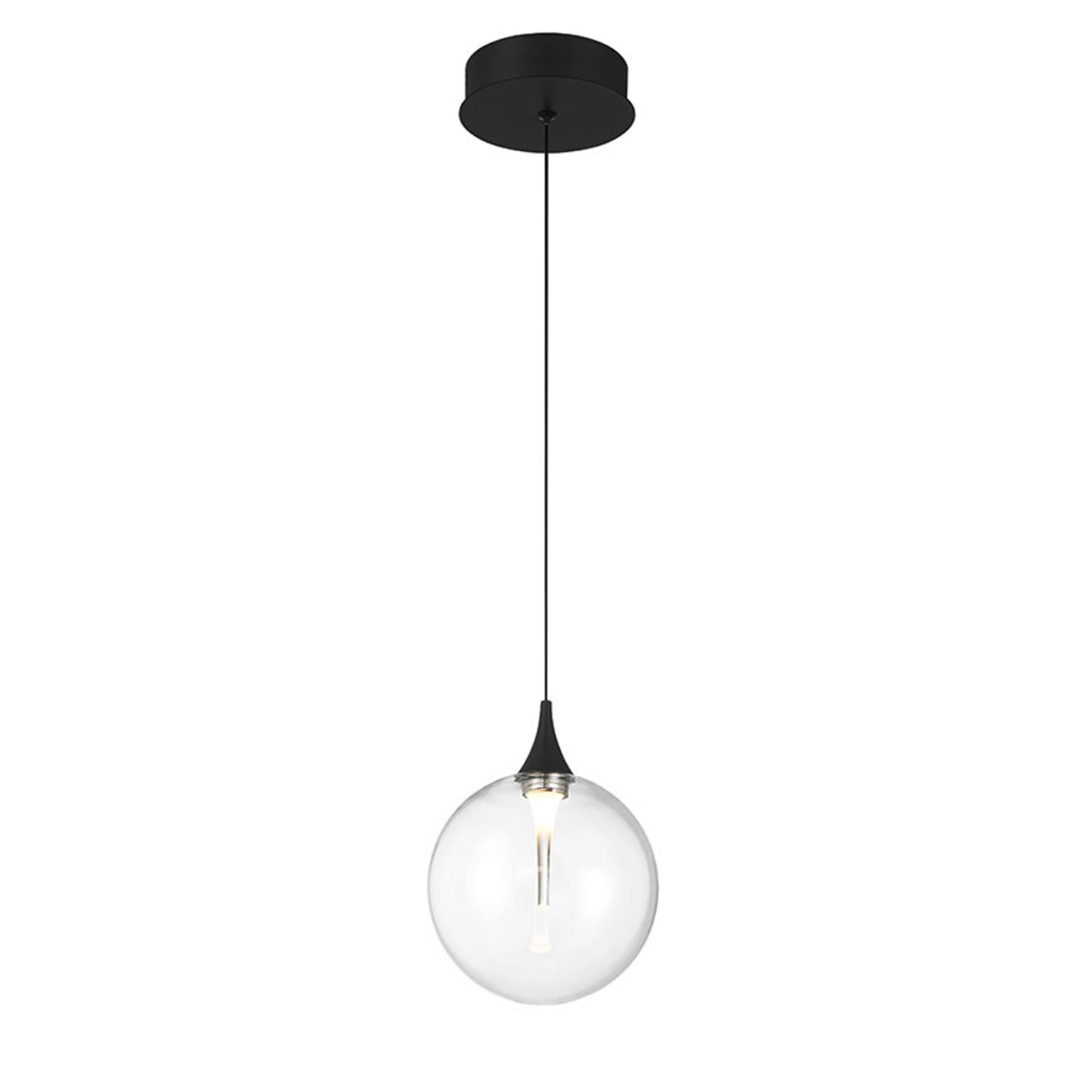 Shown in Matte Black finish and Clear glass