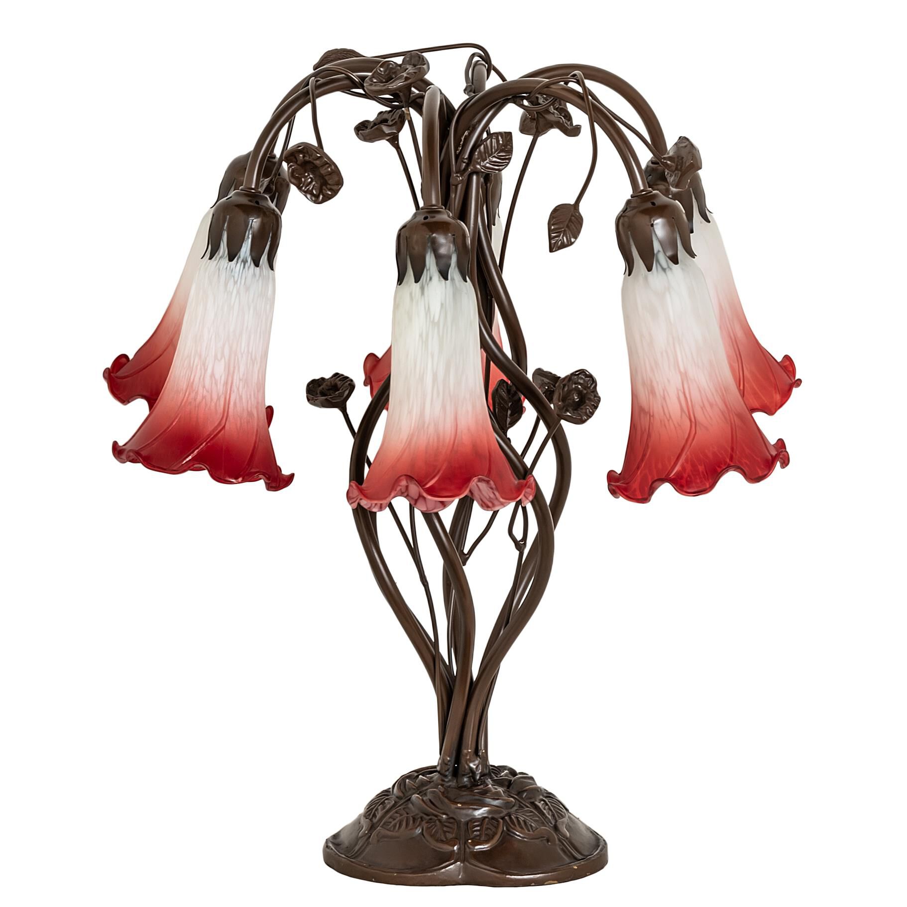 Shown in Mahogany Bronze finish and Green glass