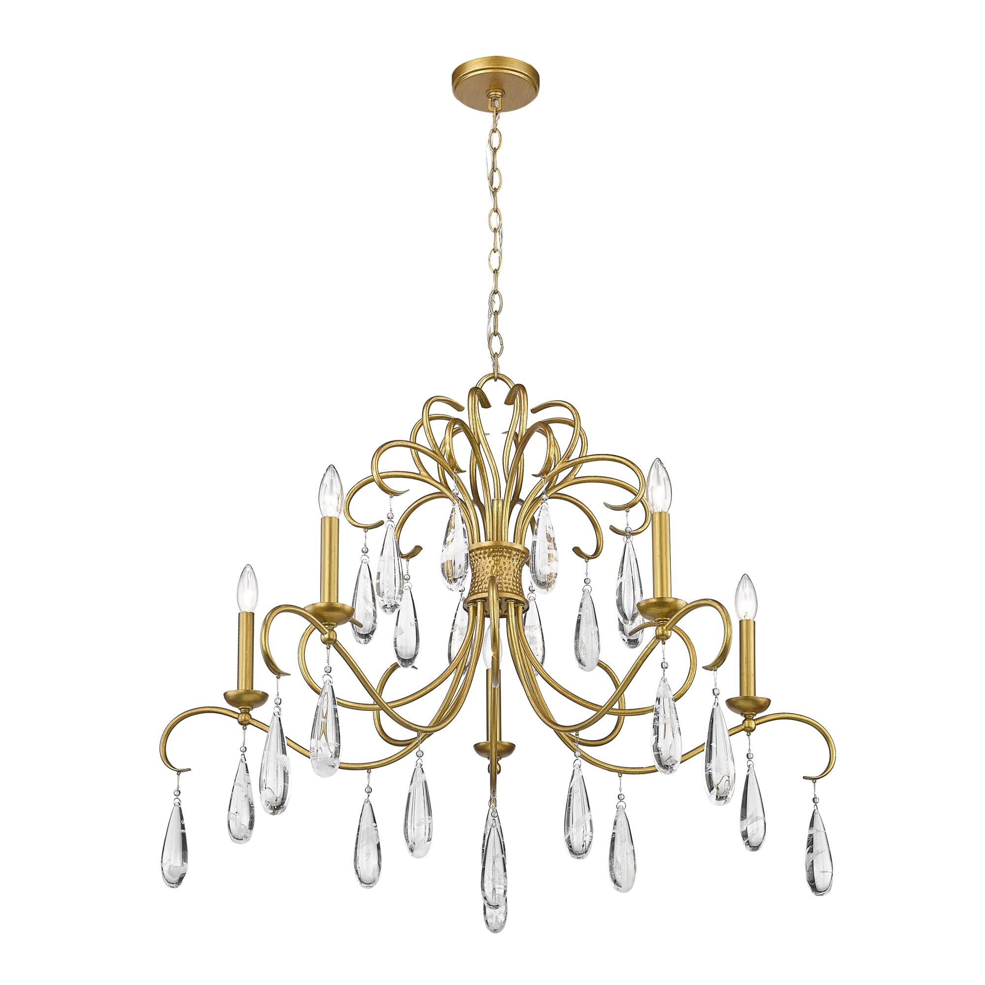 Amara 38 Inch 5 Light Chandelier by Z-Lite