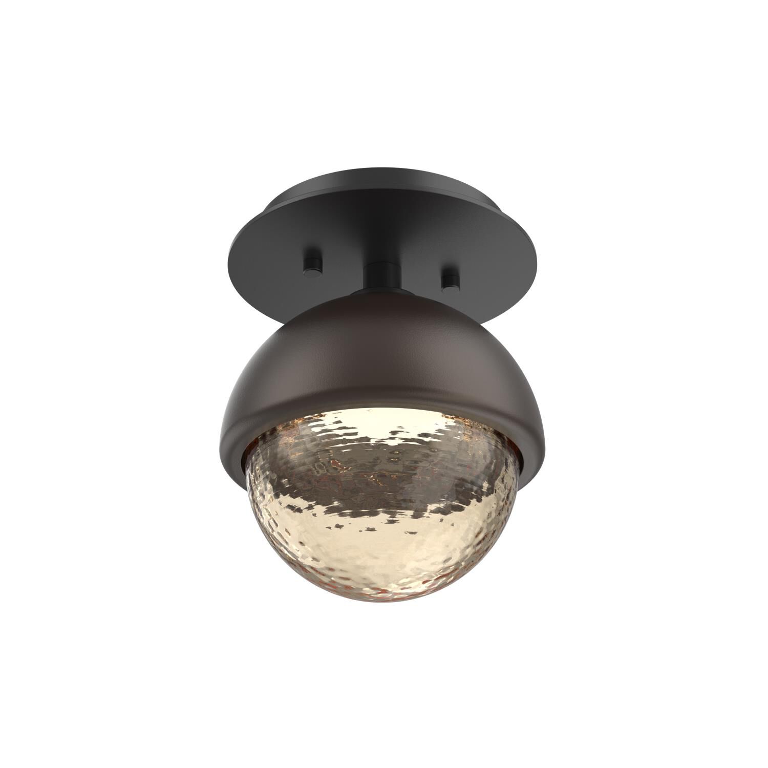 Shown in Matte Black finish and Amber glass and Flat Bronze accent