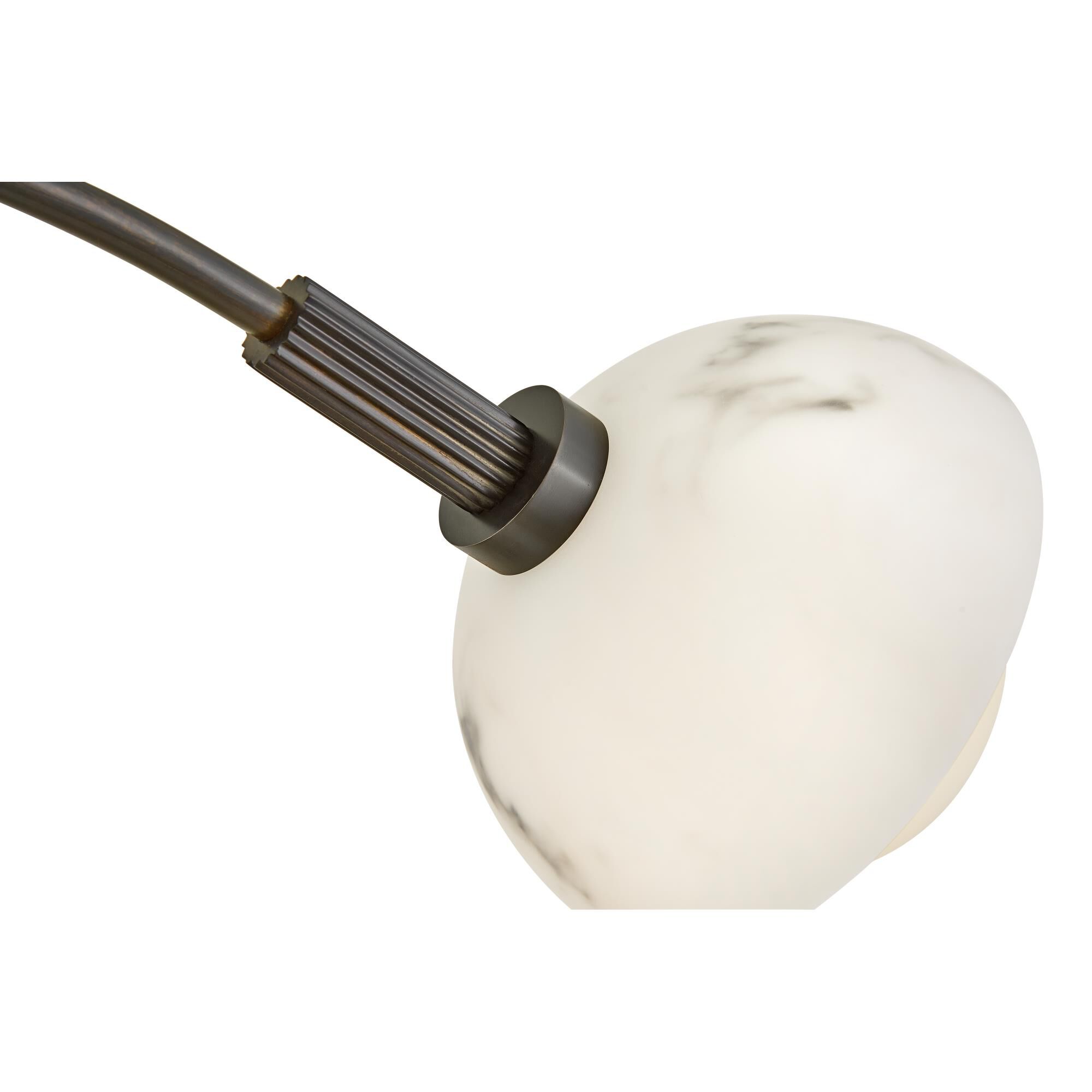 Shown in Black Oxide finish and Cased Opal And Faux Alabaster glass