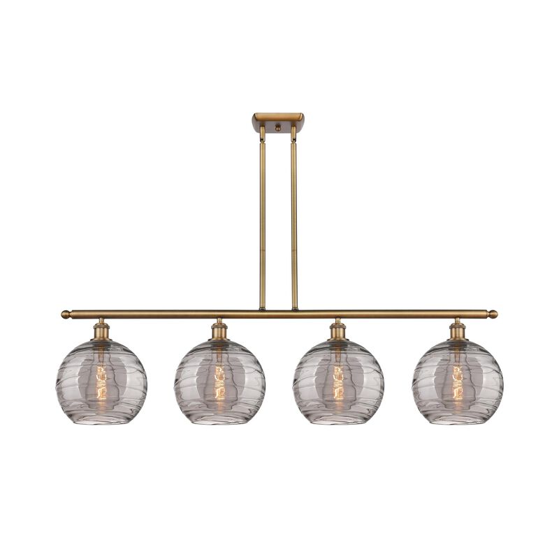 Bruno Marashlian Athens Deco Swirl 48 Inch Linear Suspension Light by Innovations Lighting