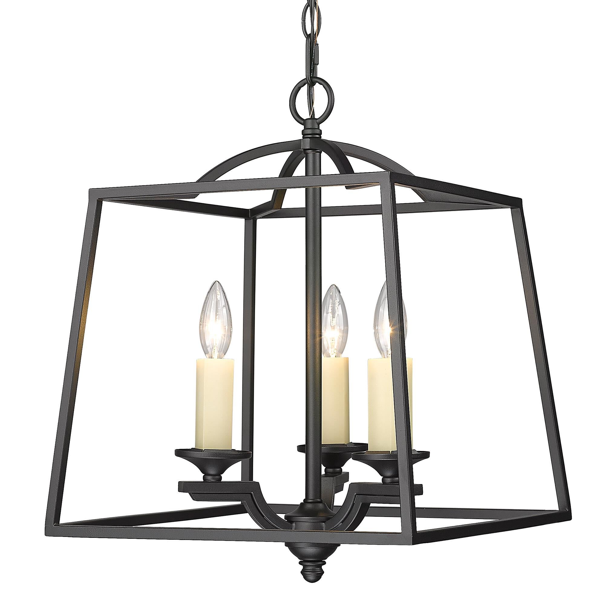 Athena Cage Pendant by Golden Lighting