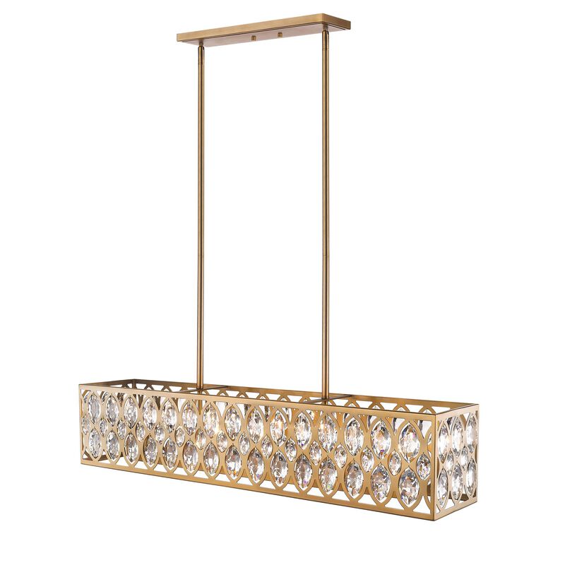 Dealey 43 Inch 7 Light Linear Suspension Light by Z-Lite