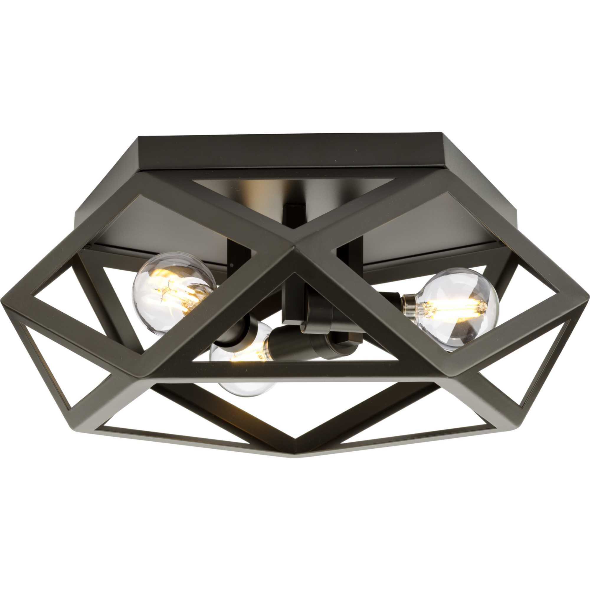 Saucedo 14 Inch 3 Light Flush Mount by Progress Lighting