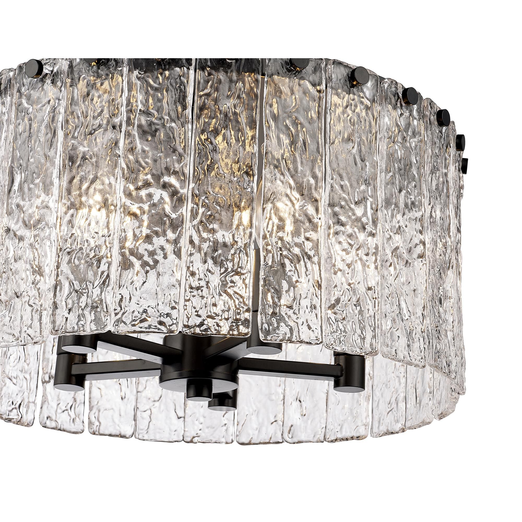 Glacier 16 Inch 5 Light Flush Mount by Z-Lite