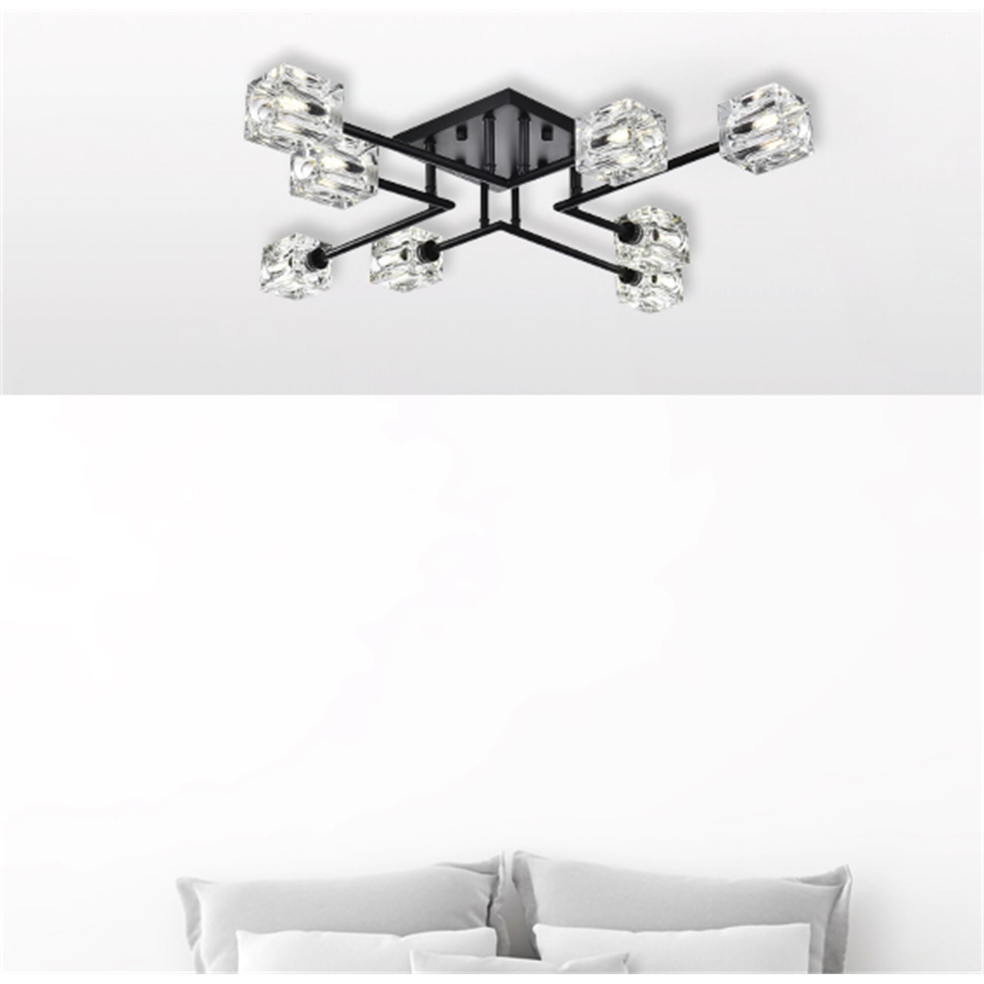 Shown in Black finish and Clear Royal Cut crystal