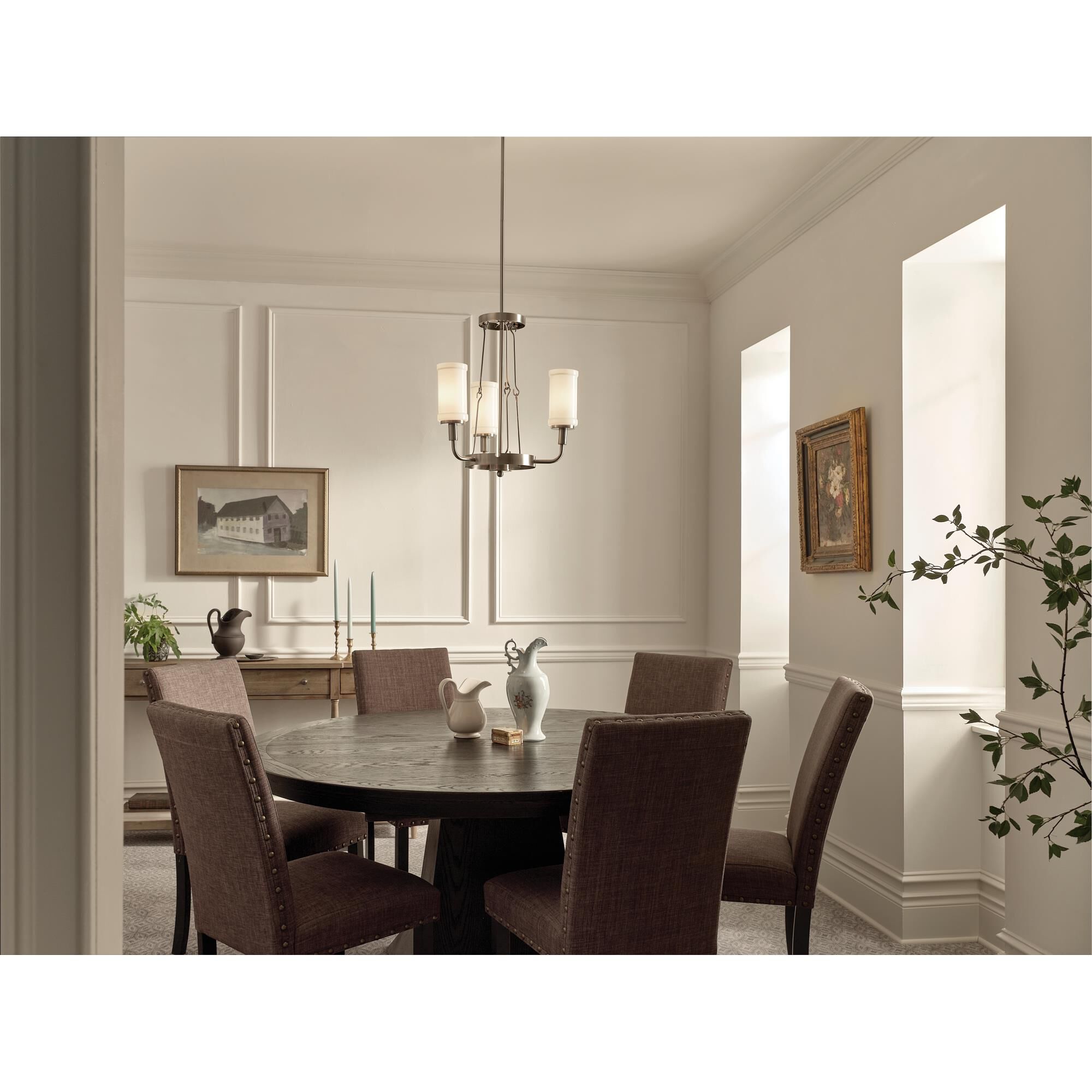 Vetivene 19 Inch 3 Light Mini Chandelier by Kichler Lighting